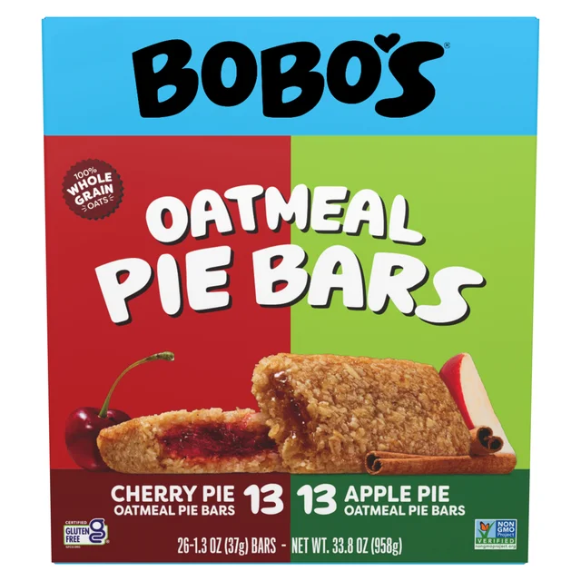 BOBO'S APPLE/CHERRY PIE BAR 26/1.3 OUNCE BARS