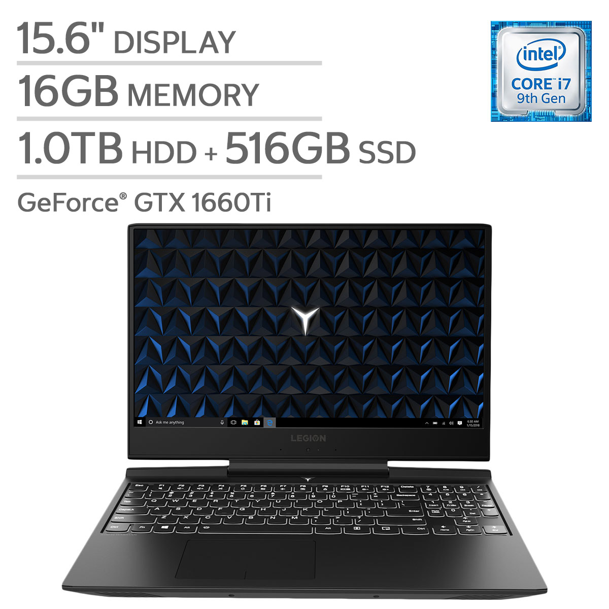Lenovo LEGION Y545 Gaming Laptop - Intel Core i7 - GeForce GTX
