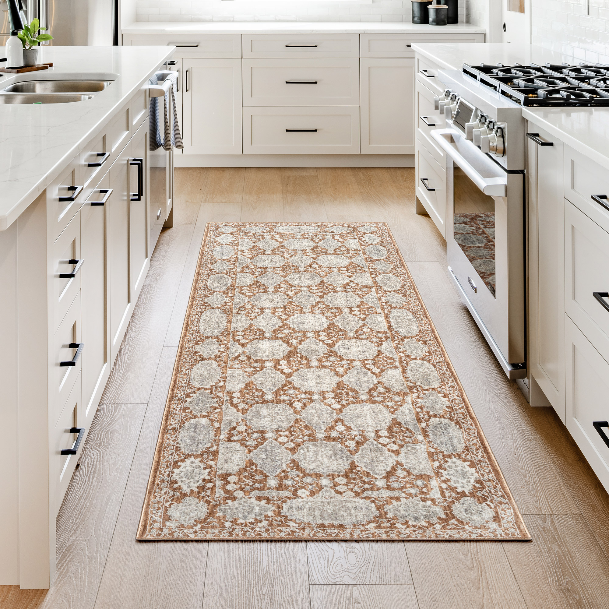 Prima Area Rug Collection, Eta Rust | Costco