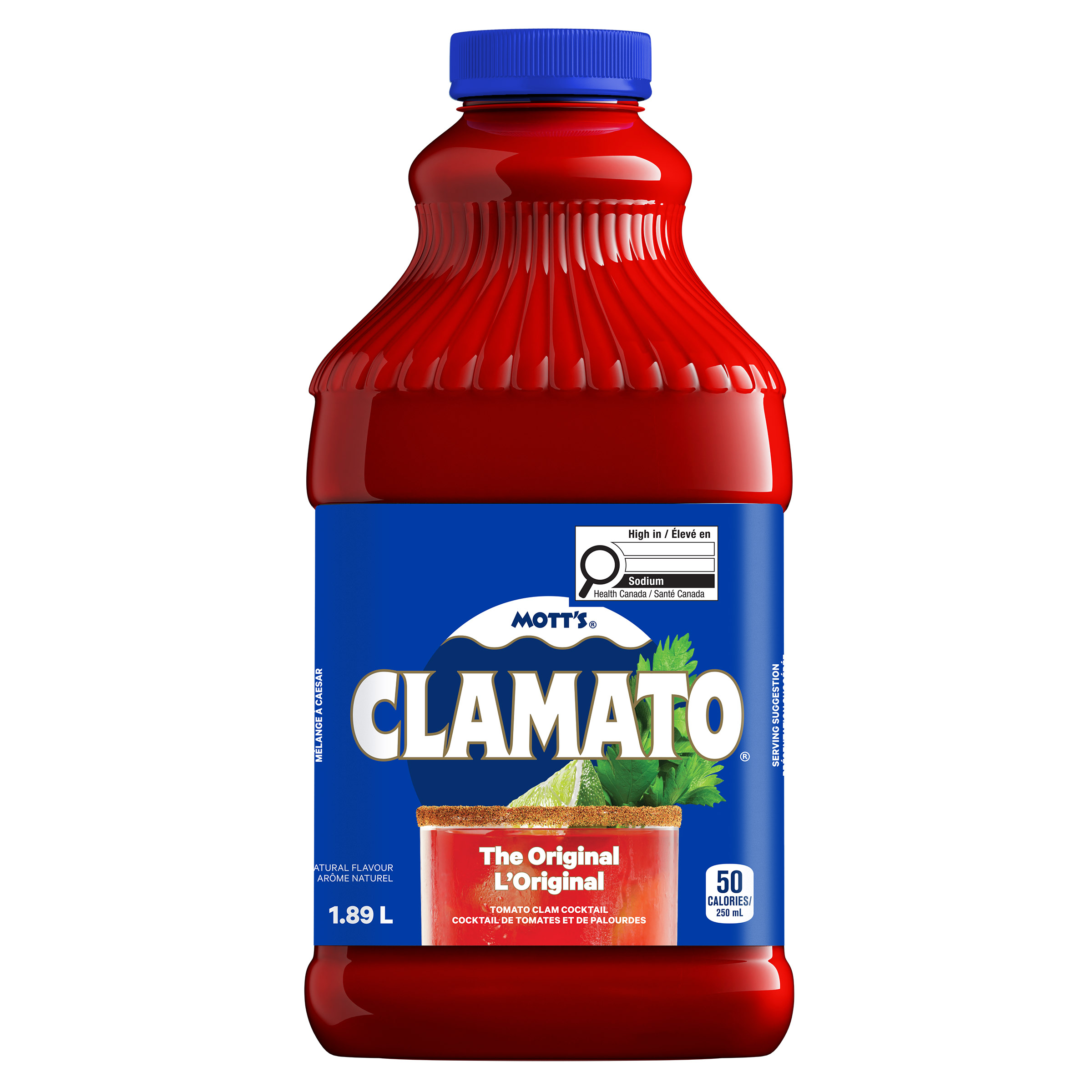 Mott's Clamato Original Tomato Clam Cocktail, 4 x 1.89L
