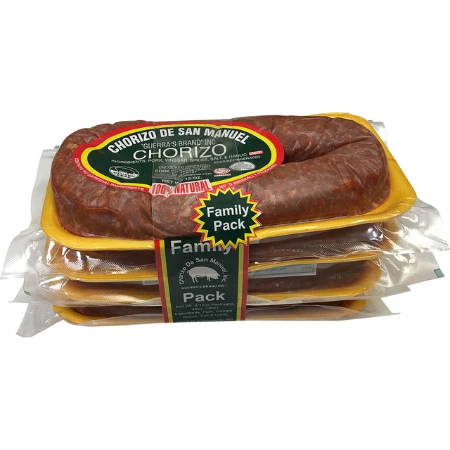 Chorizo De San Manuel Pork Chorizo Sausage, 3 lbs