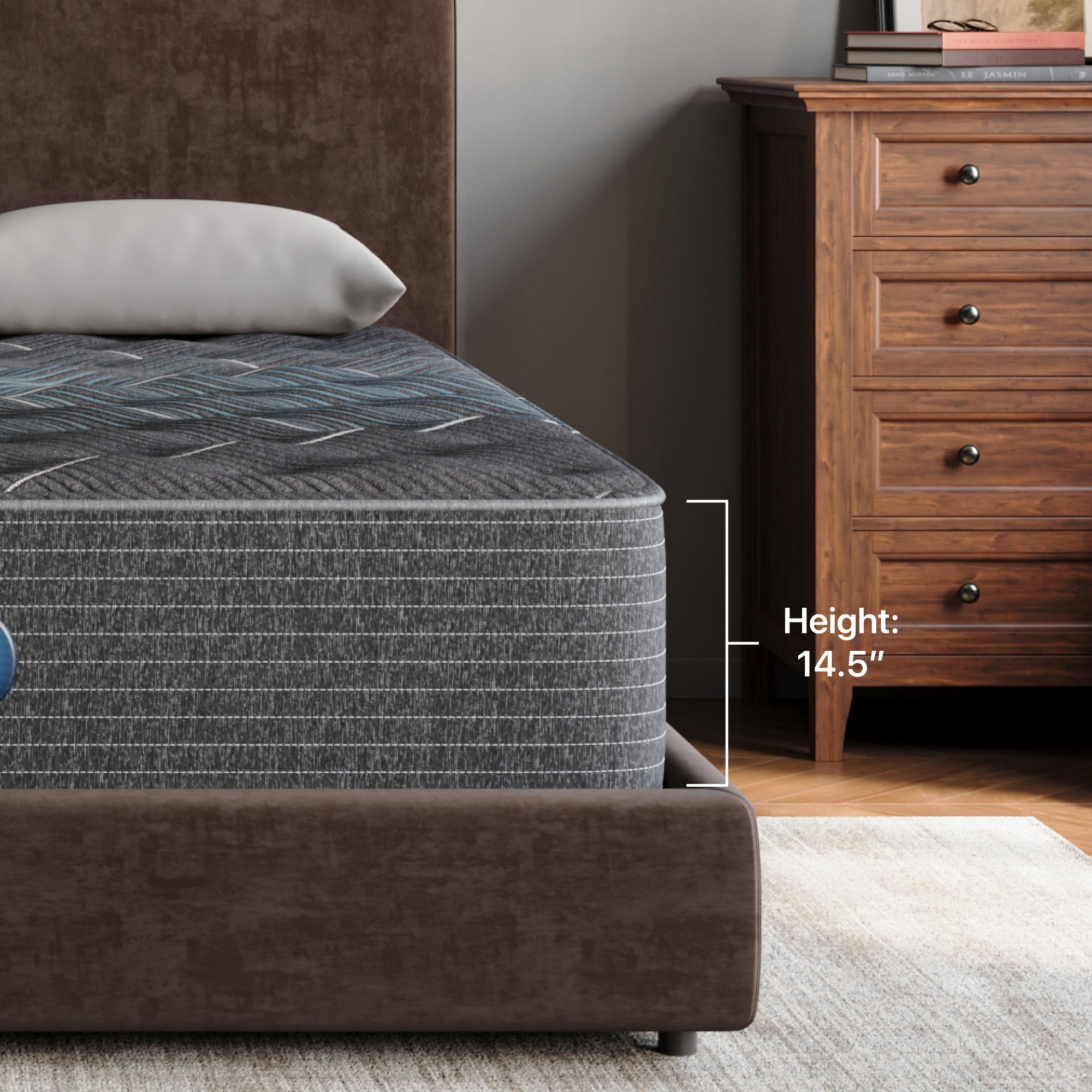 Beautyrest 14 5 Silver Hybrid Dualcool Plush Mattress