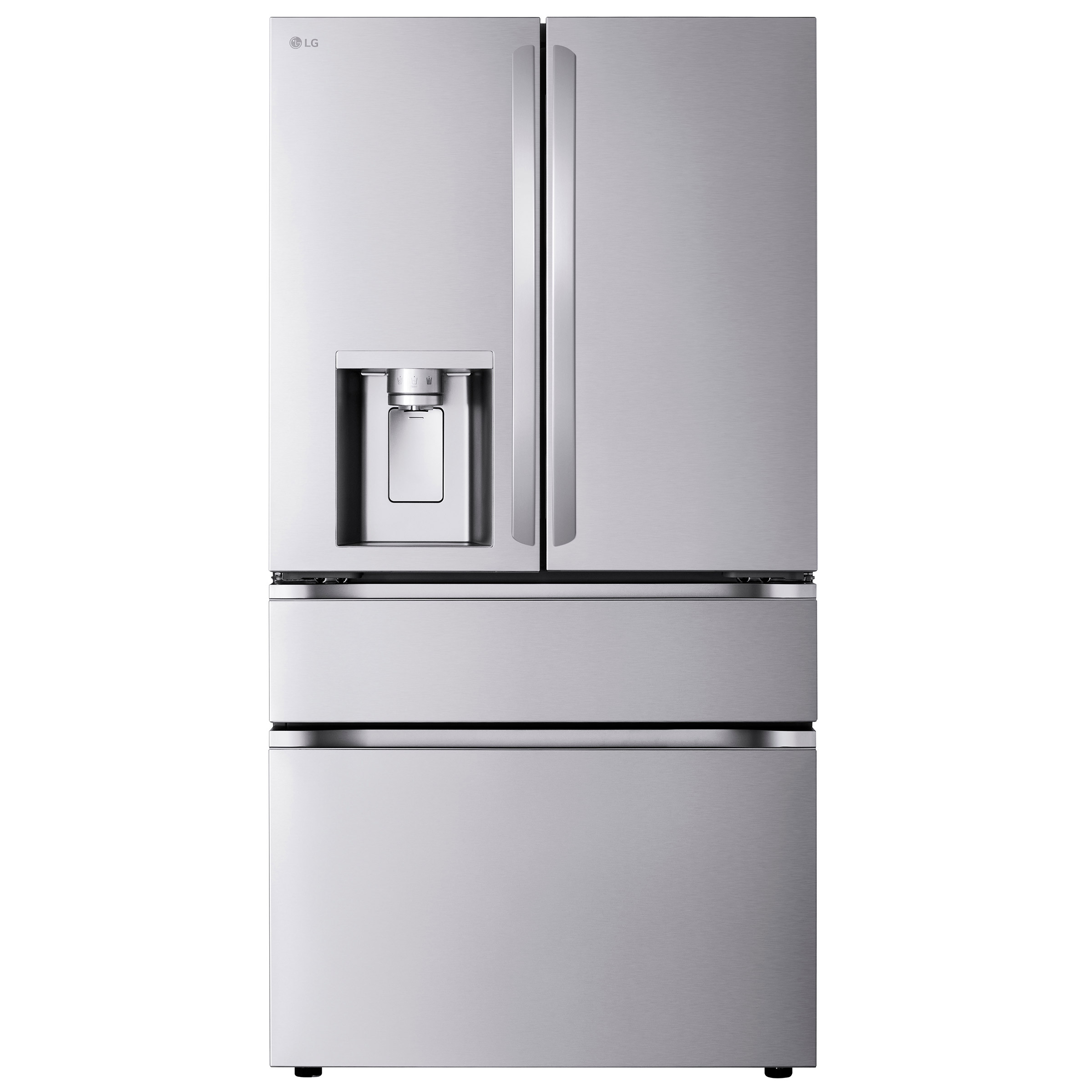 LG 25 cu. ft. Smart Counter-Depth MAX 4-Door French Door Refrigerator with Full-Convert Drawer