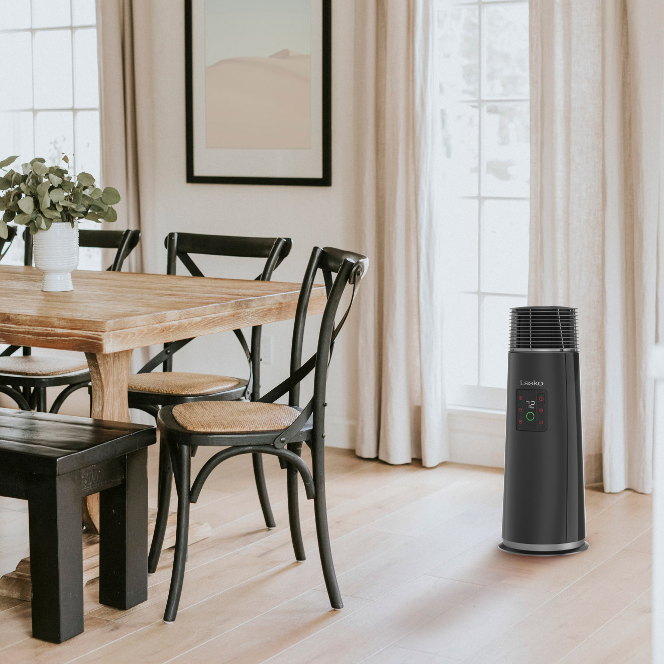 Lasko 24 Inch Ceramic Tower Heater with Full Circle Warmth Costco