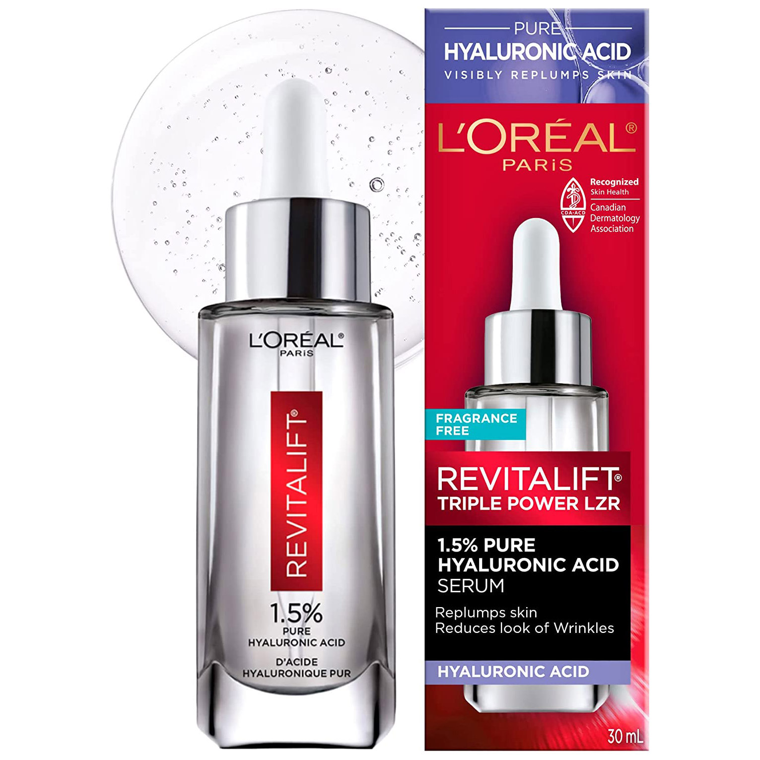 L'Oréal Paris 1.5% Pure Hyaluronic Acid Serum Revitalift Triple