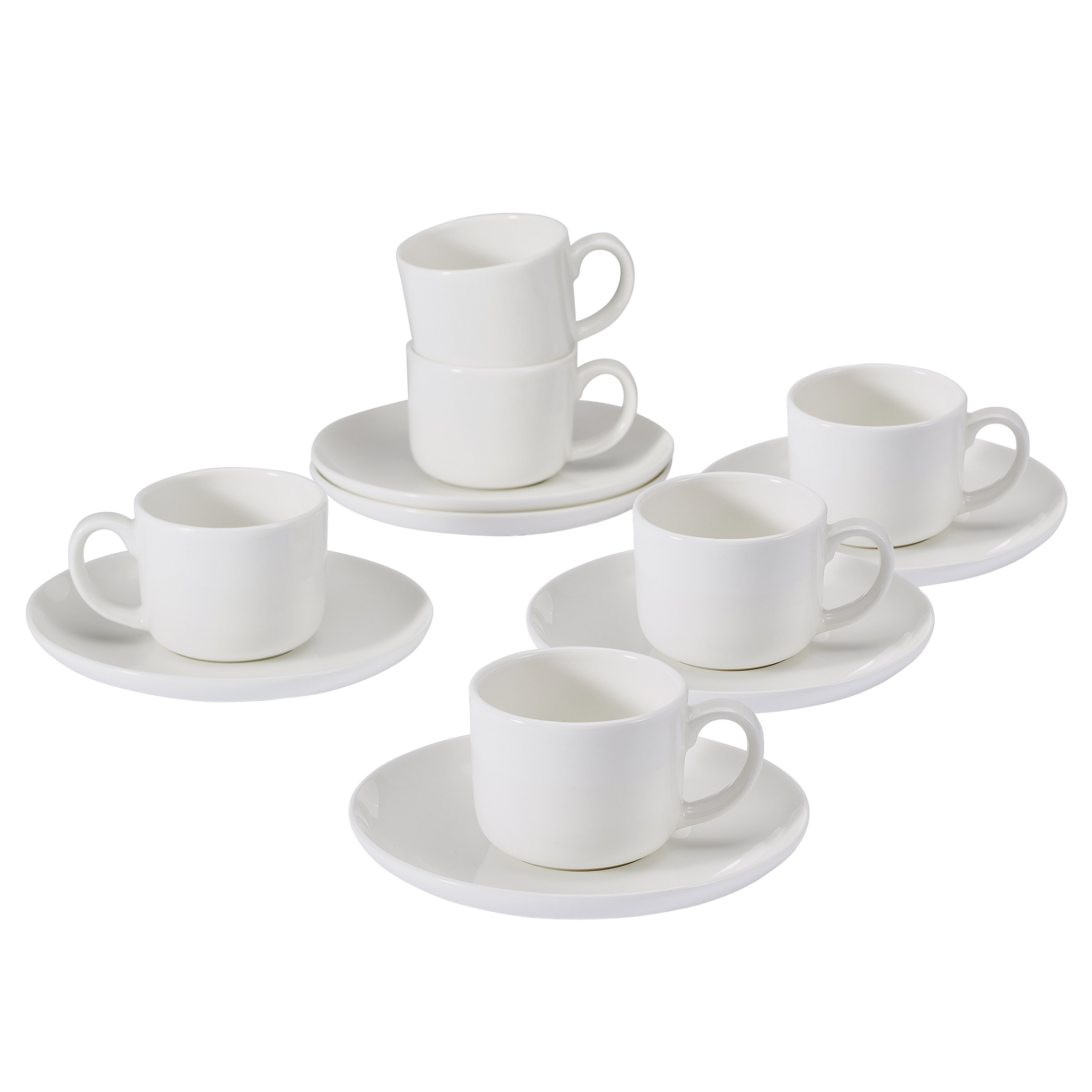 Mikasa Set of 6 Espresso Cups & Saucers | Costco