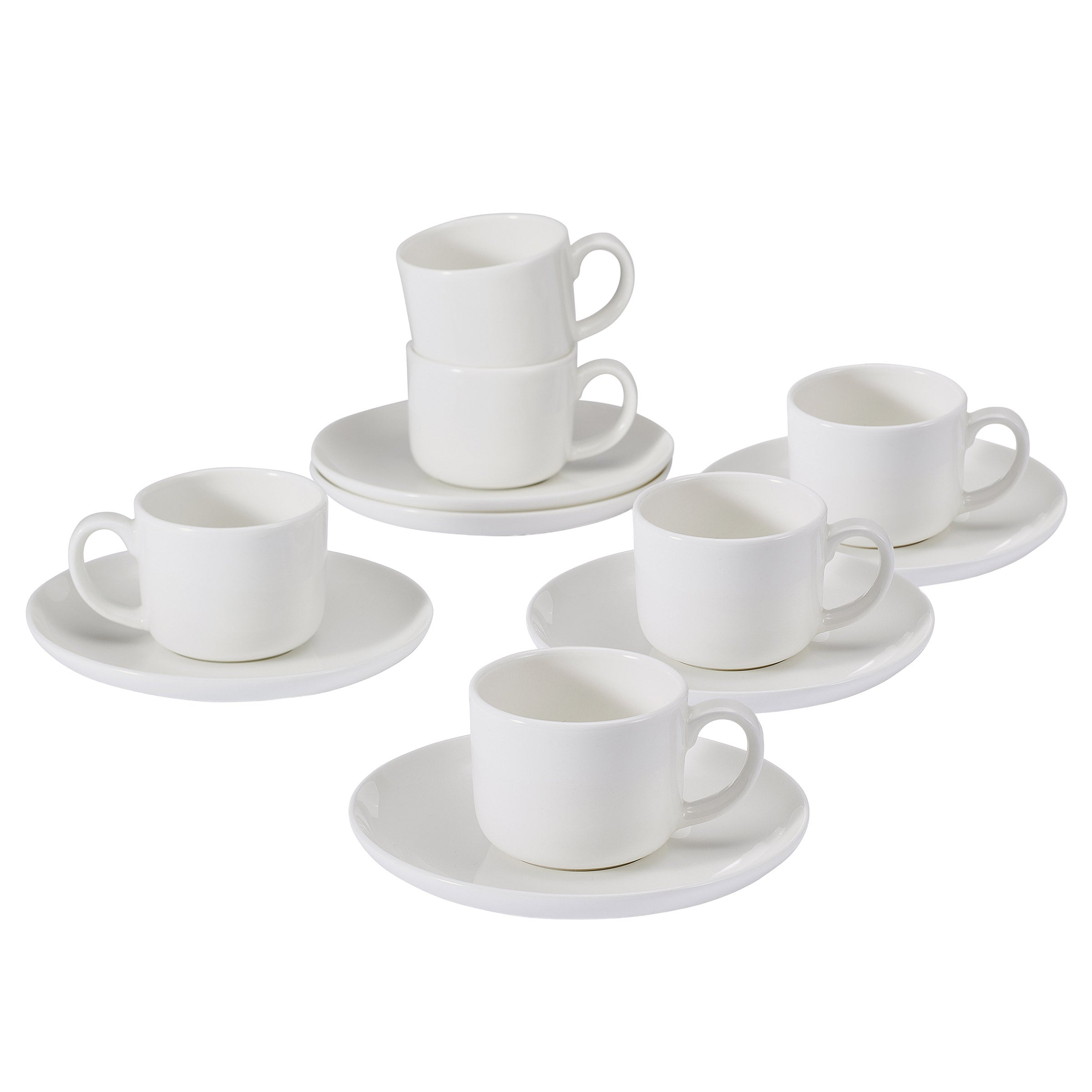 ルネッサンスホワイトmikasa逆輸入食器セット（皿、カップ、ソーサー） Mikasa Set of 6 Espresso Cups & Saucers | Costco