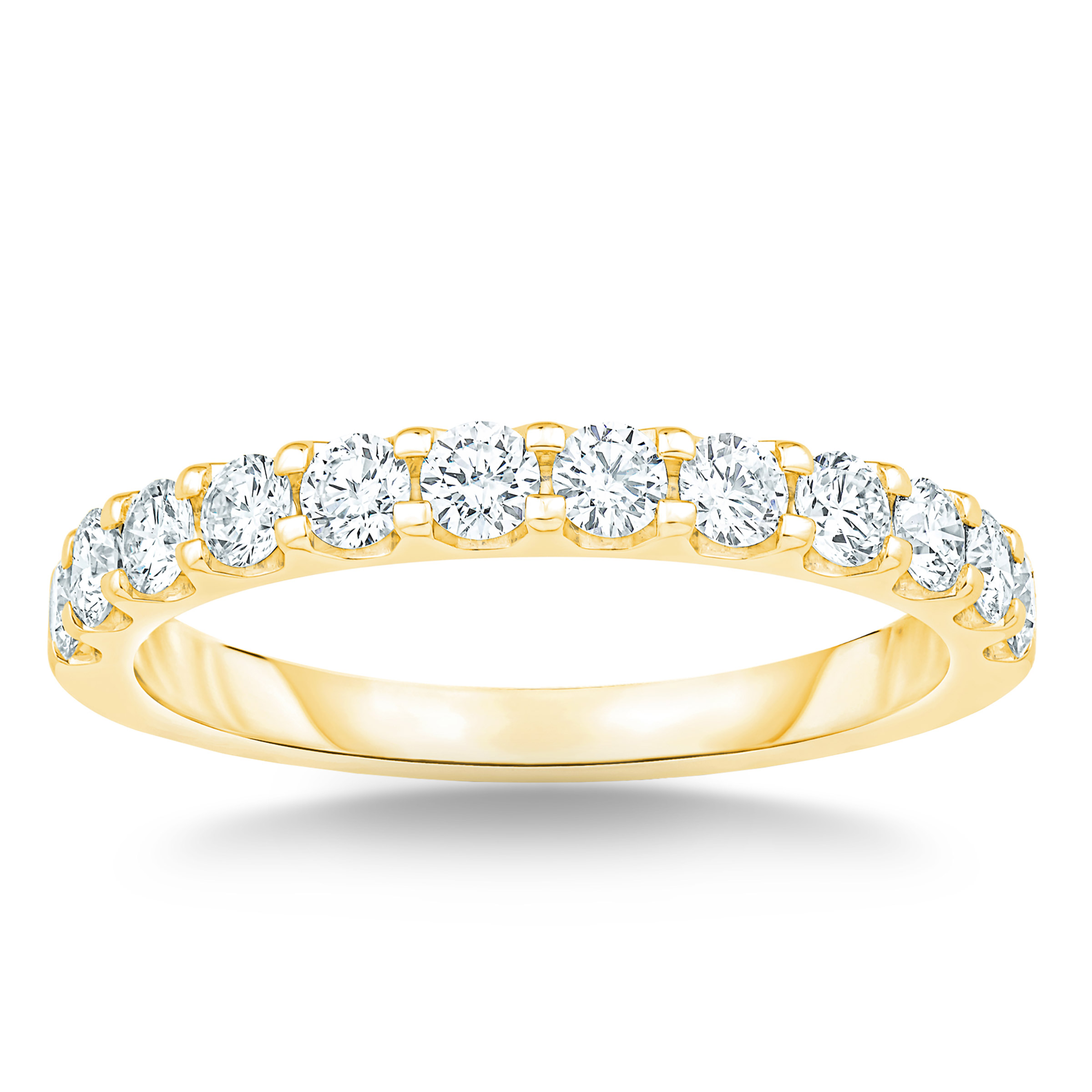 Round Brilliant 0.63 ctw VS2 Clarity  I Color Diamond Band