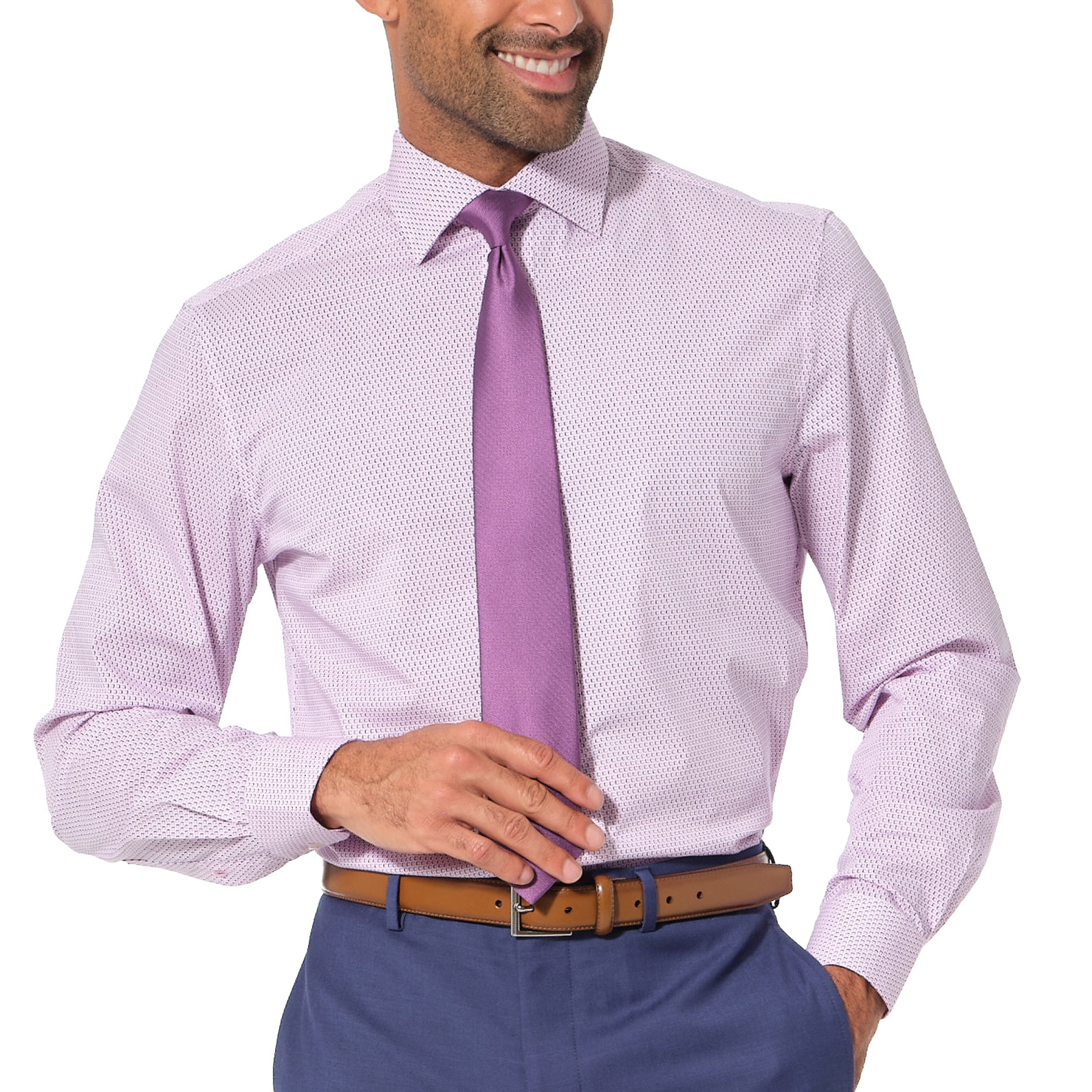 Nick Graham Men's Dress Shirt with Neck Tie | Costco