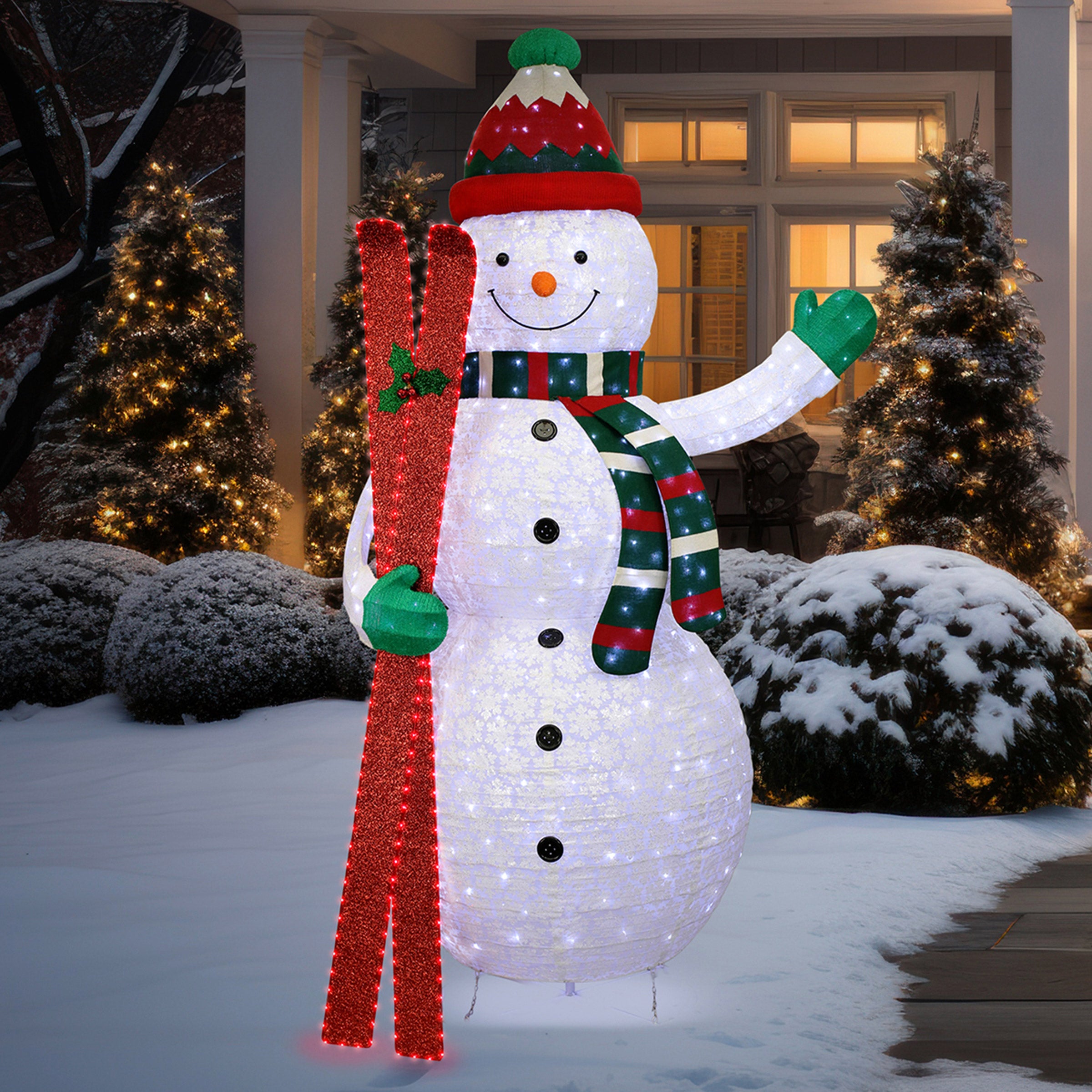 2.74 m (9 ft.) Snowman with Twinkle Lights | Costco