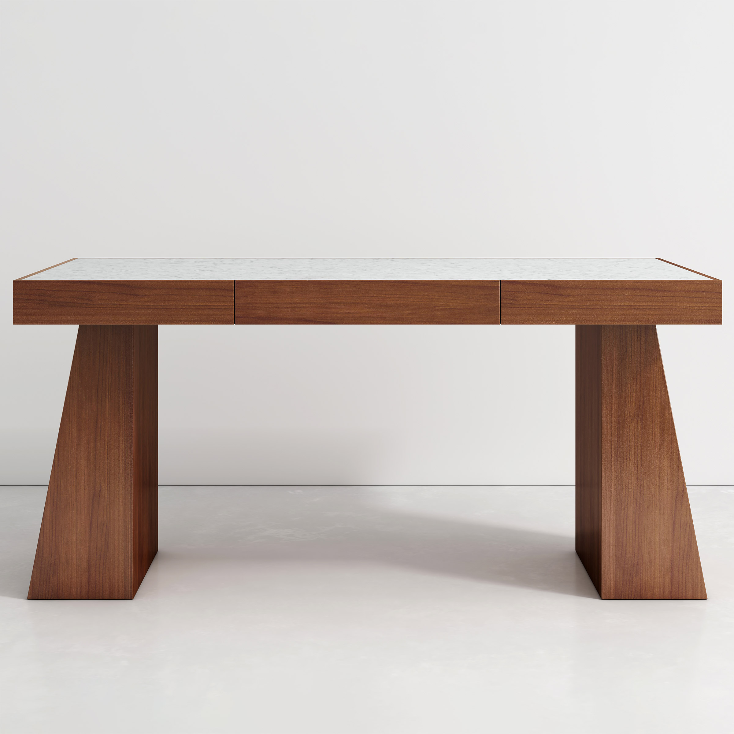 Como 63” Carrara Quartz Desk | Costco