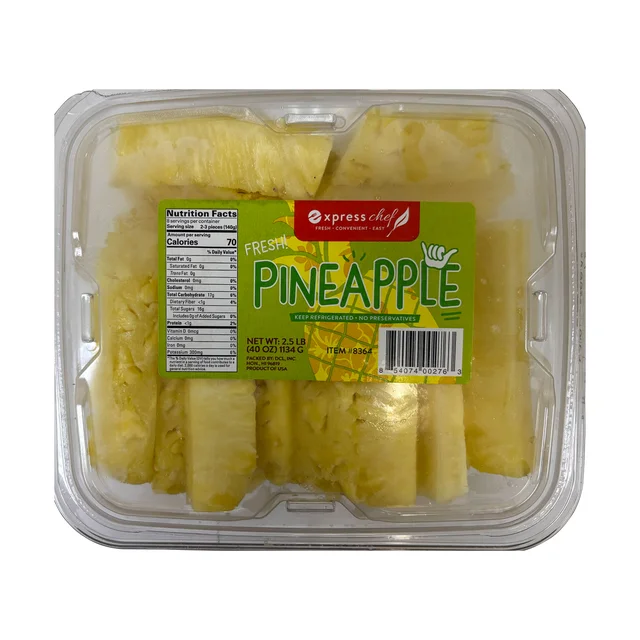 CUT PINEAPPLE GROWN IN HAWAII