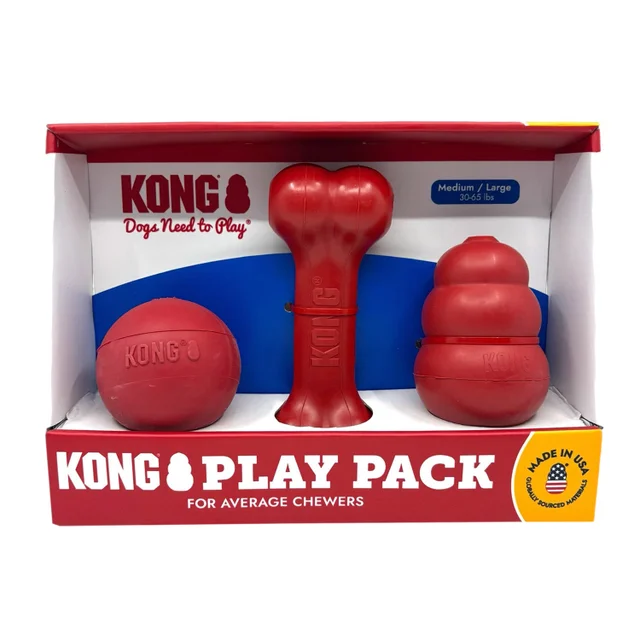 KONG CLASSIC 3PK DOG TOY RUBBER TOY T50H5P250