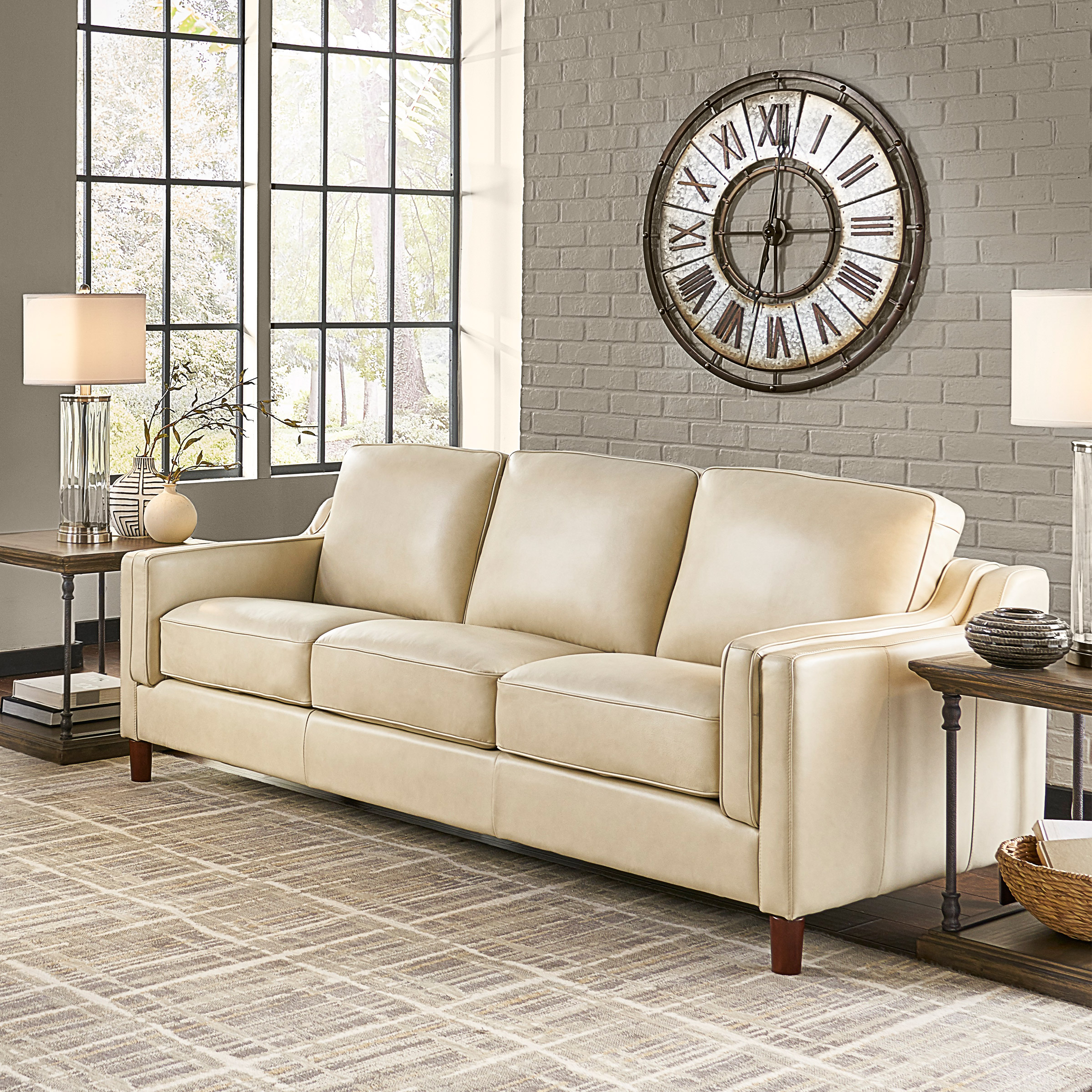 Prospera Home Dobson Top Grain Leather Sofa