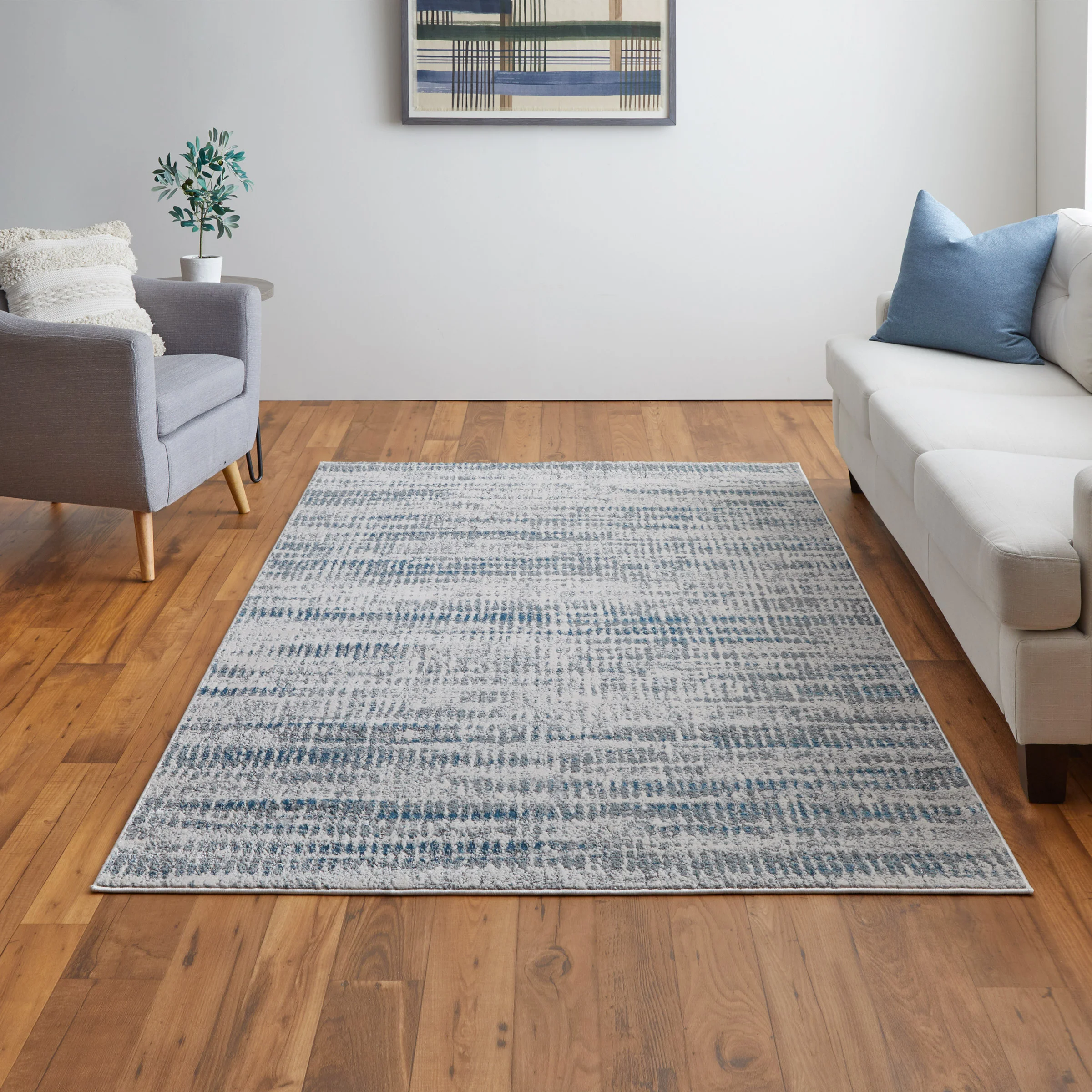 Feizy Jewel Area Rug, Blue/Gray | Costco