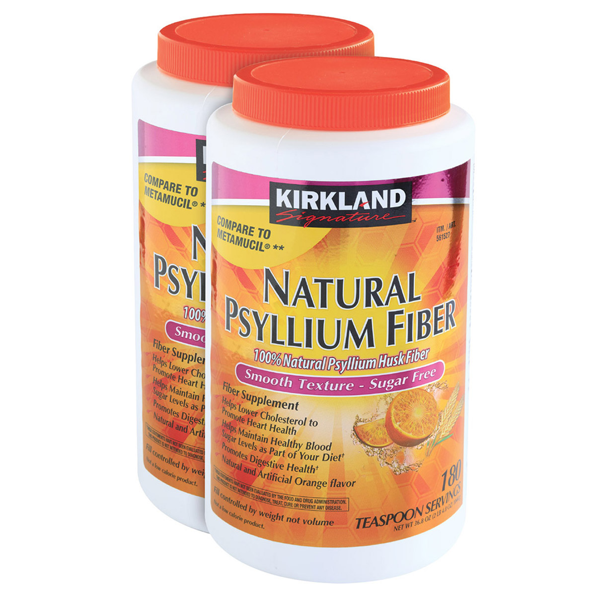 Kirkland Signature Natural Sugar Free Psyllium Fiber  360 Doses