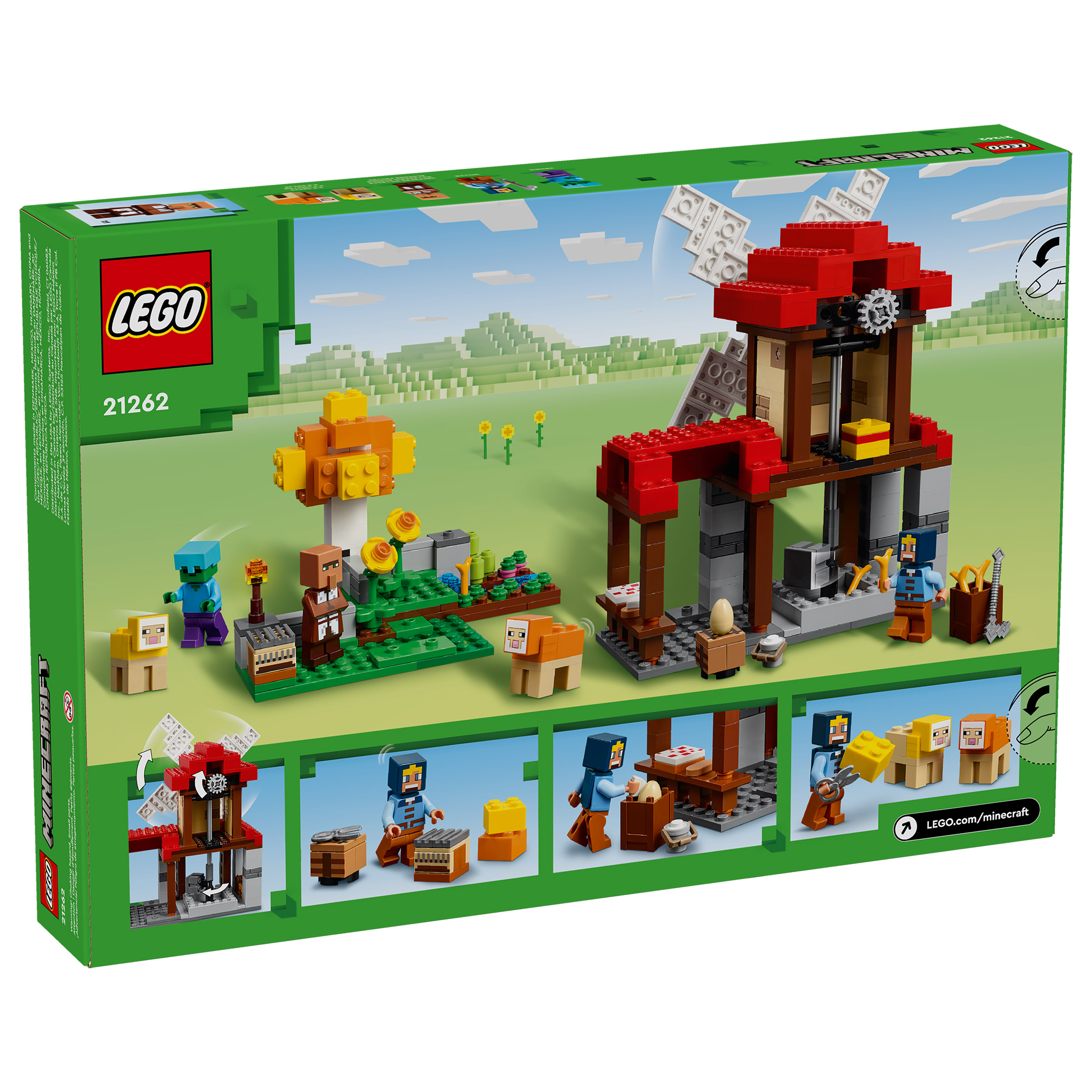 LEGO Minecraft The Windmill Farm Buildable Video Game Toy 21262 | Costco