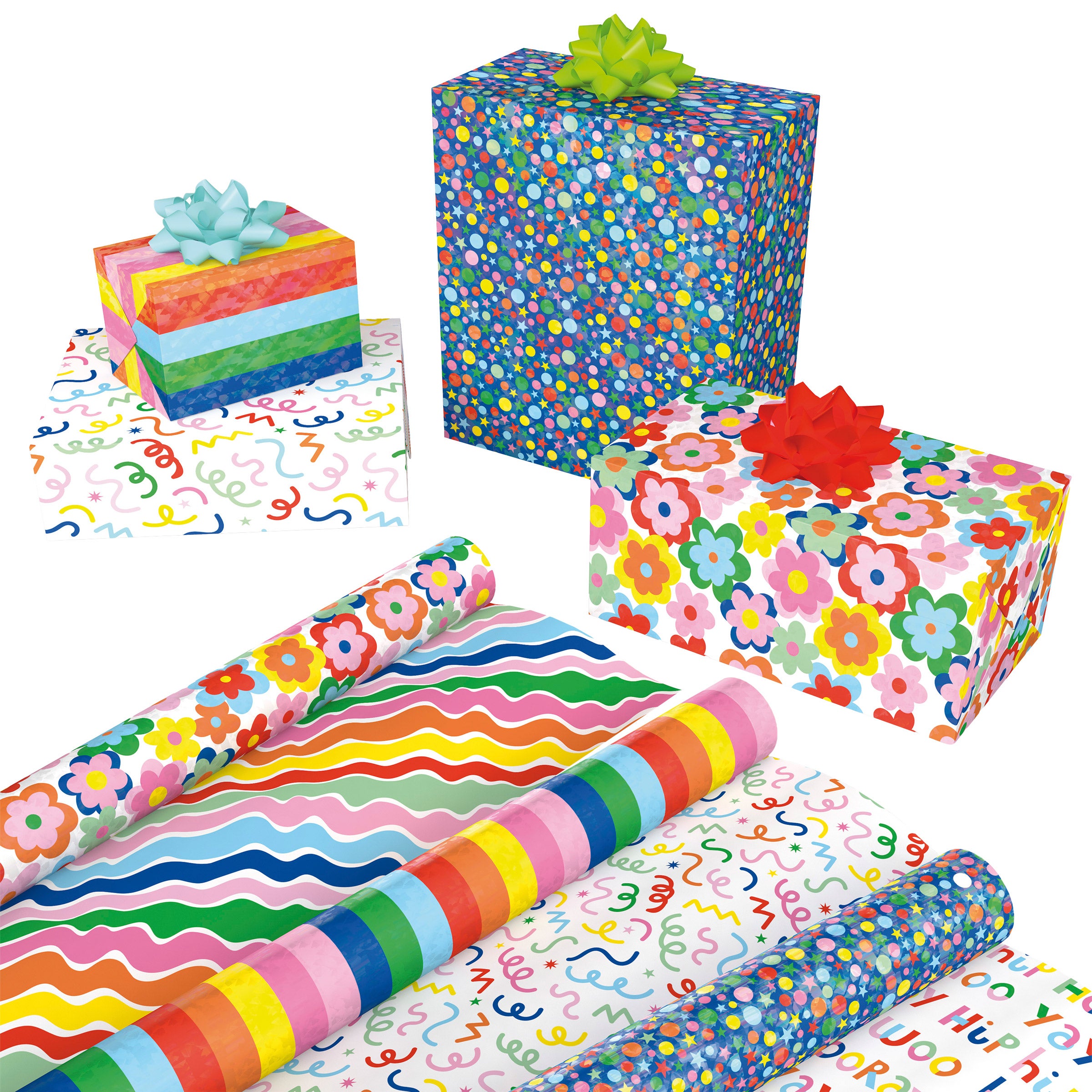 Kirkland Signature Double Sided Everyday Gift Wrap, 6-rolls, 540 sq. ft. Total