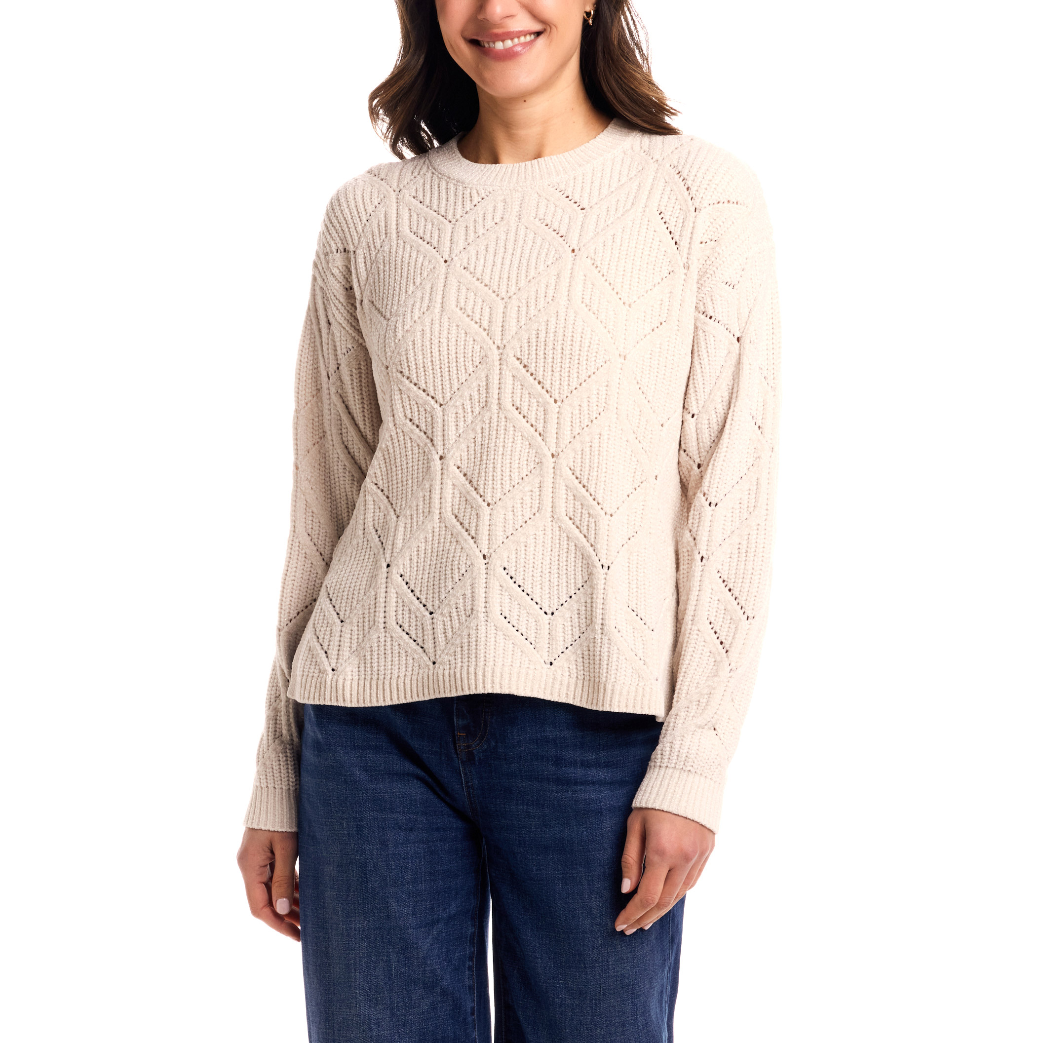 Weatherproof Vintage Women's Chenille Crewneck Sweater