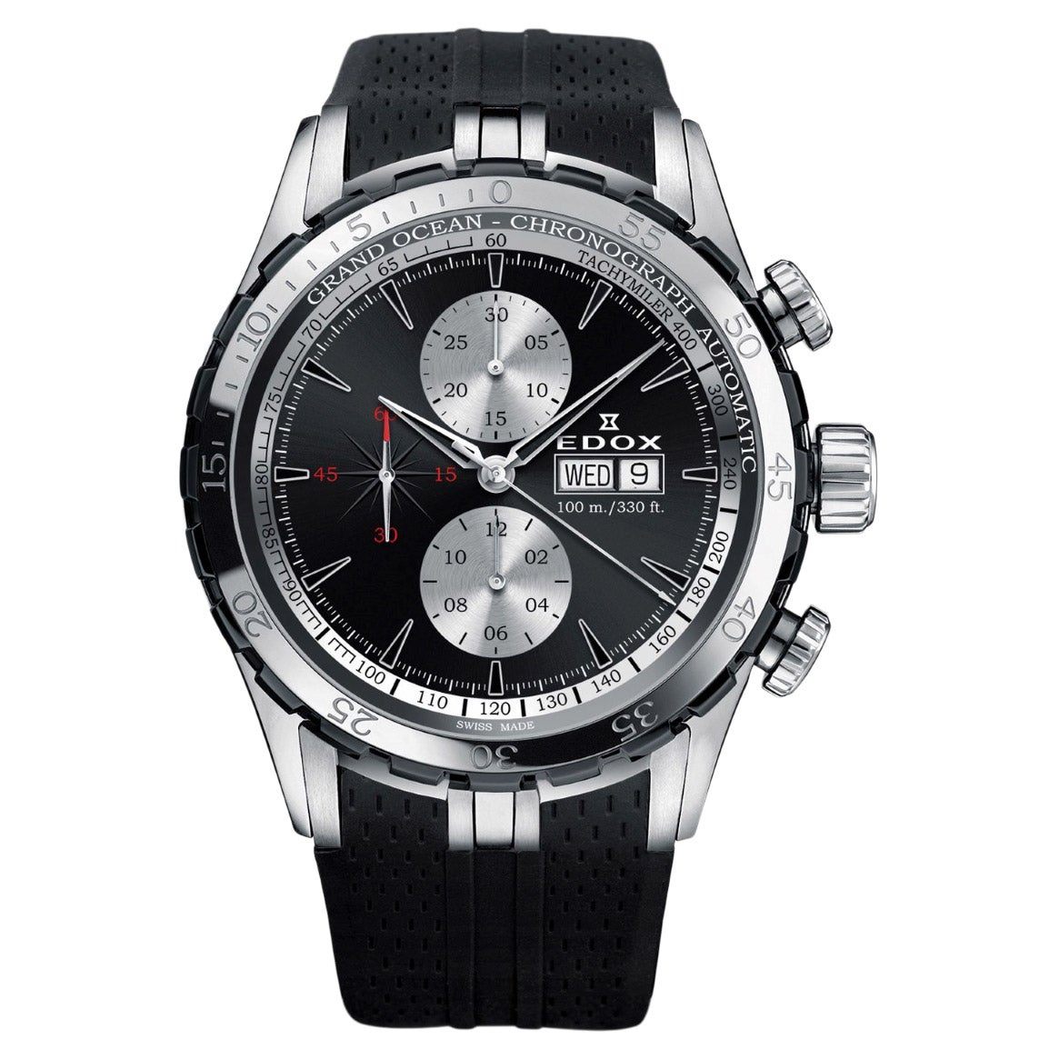 Edox Grand Ocean Chronograph Stainless Steel Automatic Men's Watch