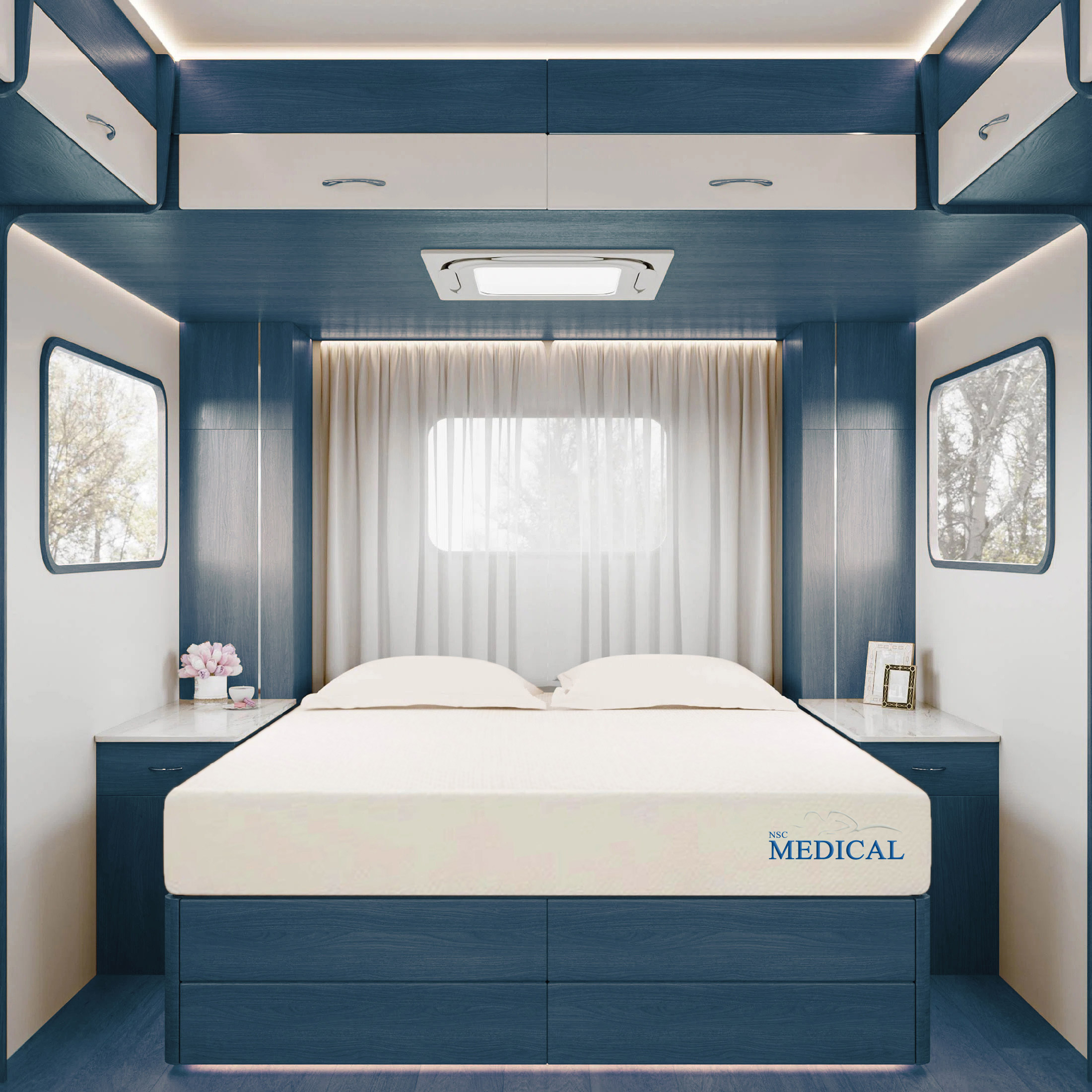 NSC Medical 20.32cm (8 in.) Queen Memory Foam RV Mattress