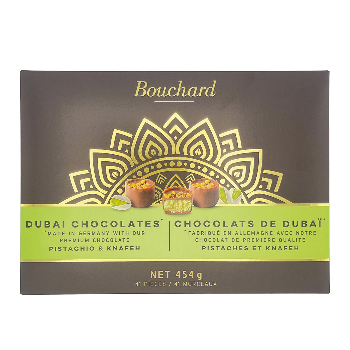 Bouchard Dubai Chocolates with Pistachio and Knafeh, 454 g
