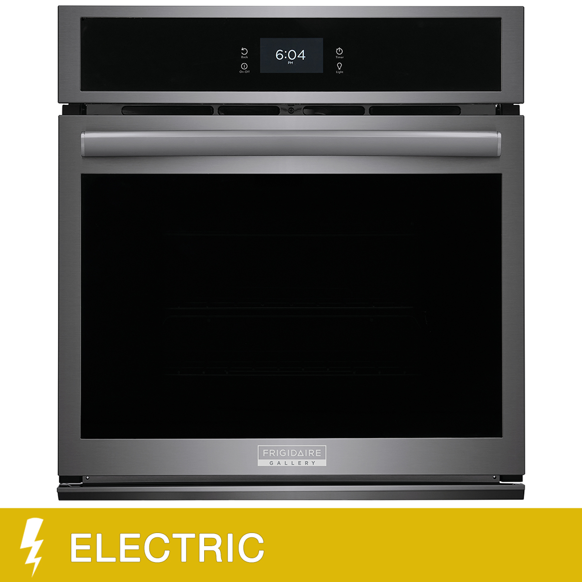 Frigidaire Gallery 27 in. 3.8 cu ft. Black Stainless Steel Single Electric Wall Oven with Total Convection