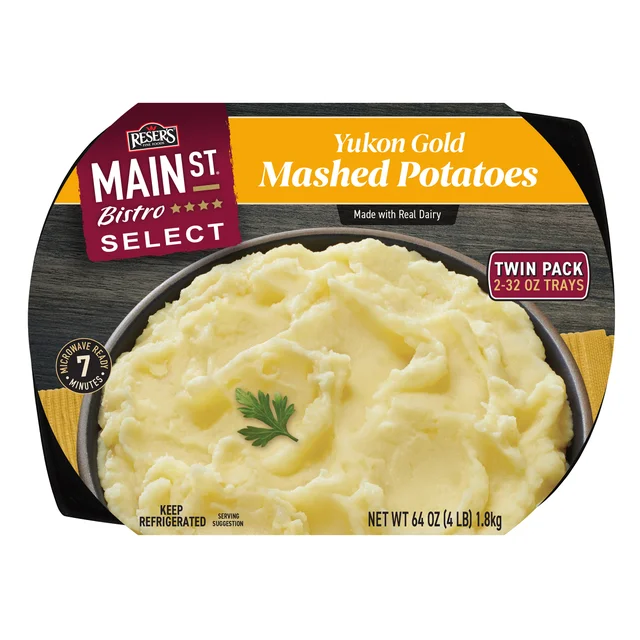 Main Street Bistro Yukon Mashed Potatoes, 32 oz, 2-count