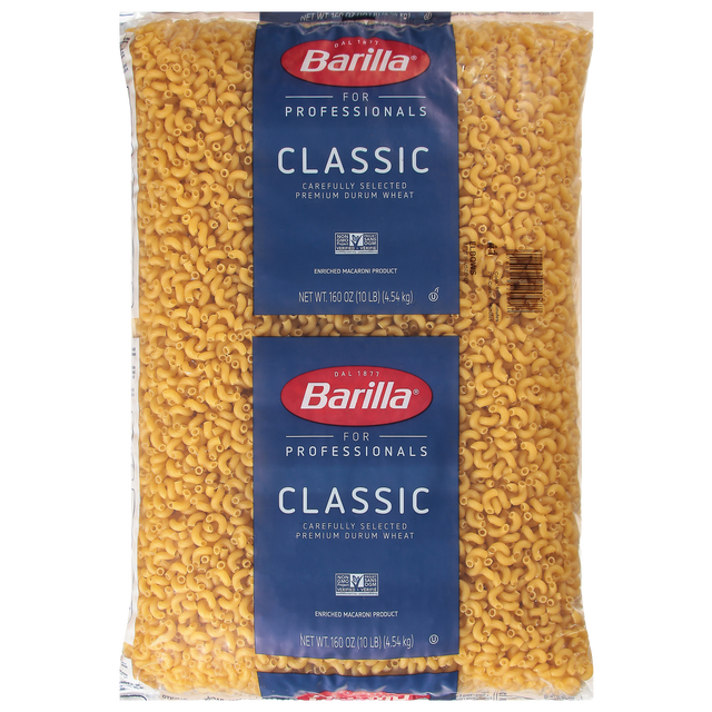 Barilla Elbow Macaroni Pasta, 10 lbs, 2-count