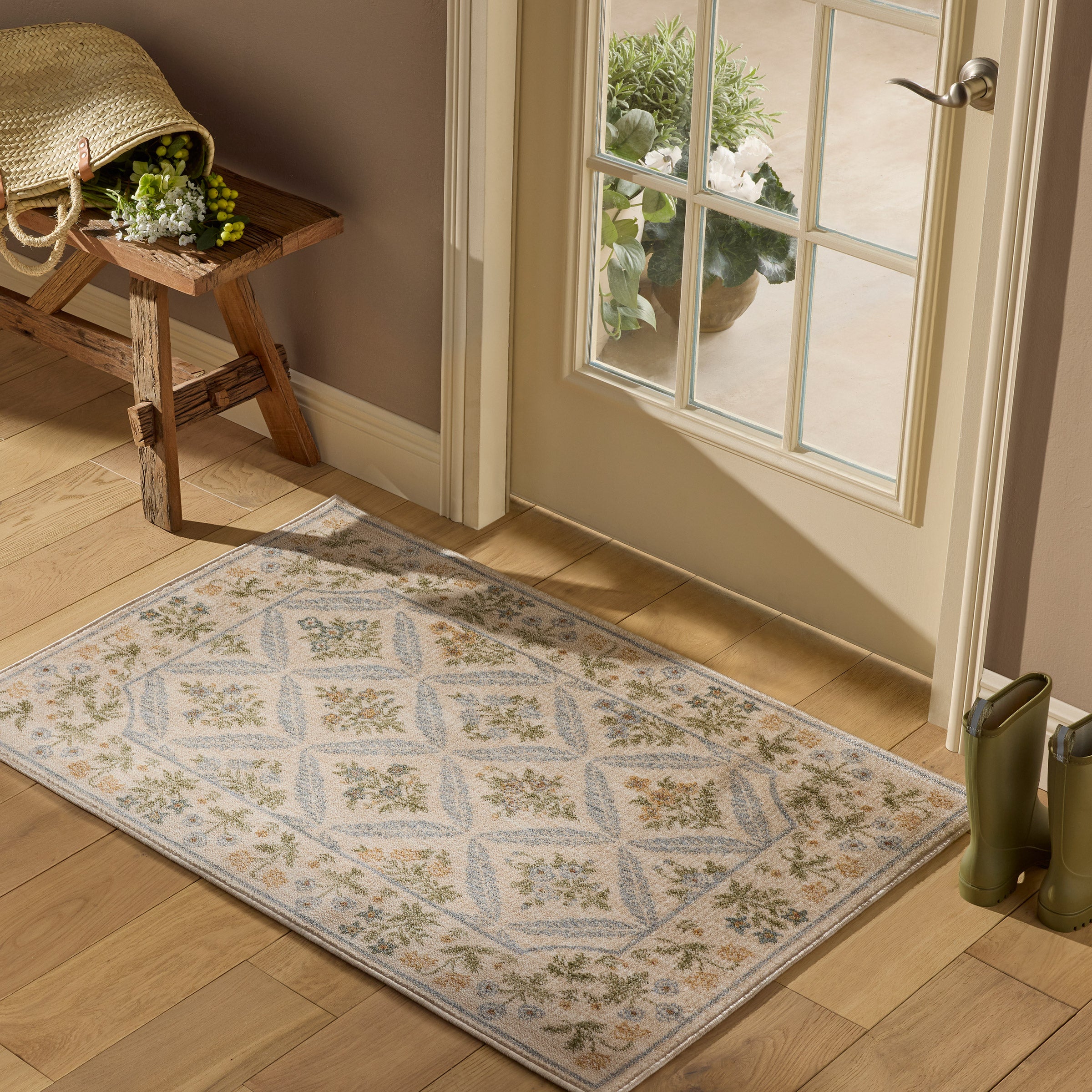 Rifle Paper Co. x Loloi Figaro Area Rug, Cream, 2'8” x 3'9” | Costco