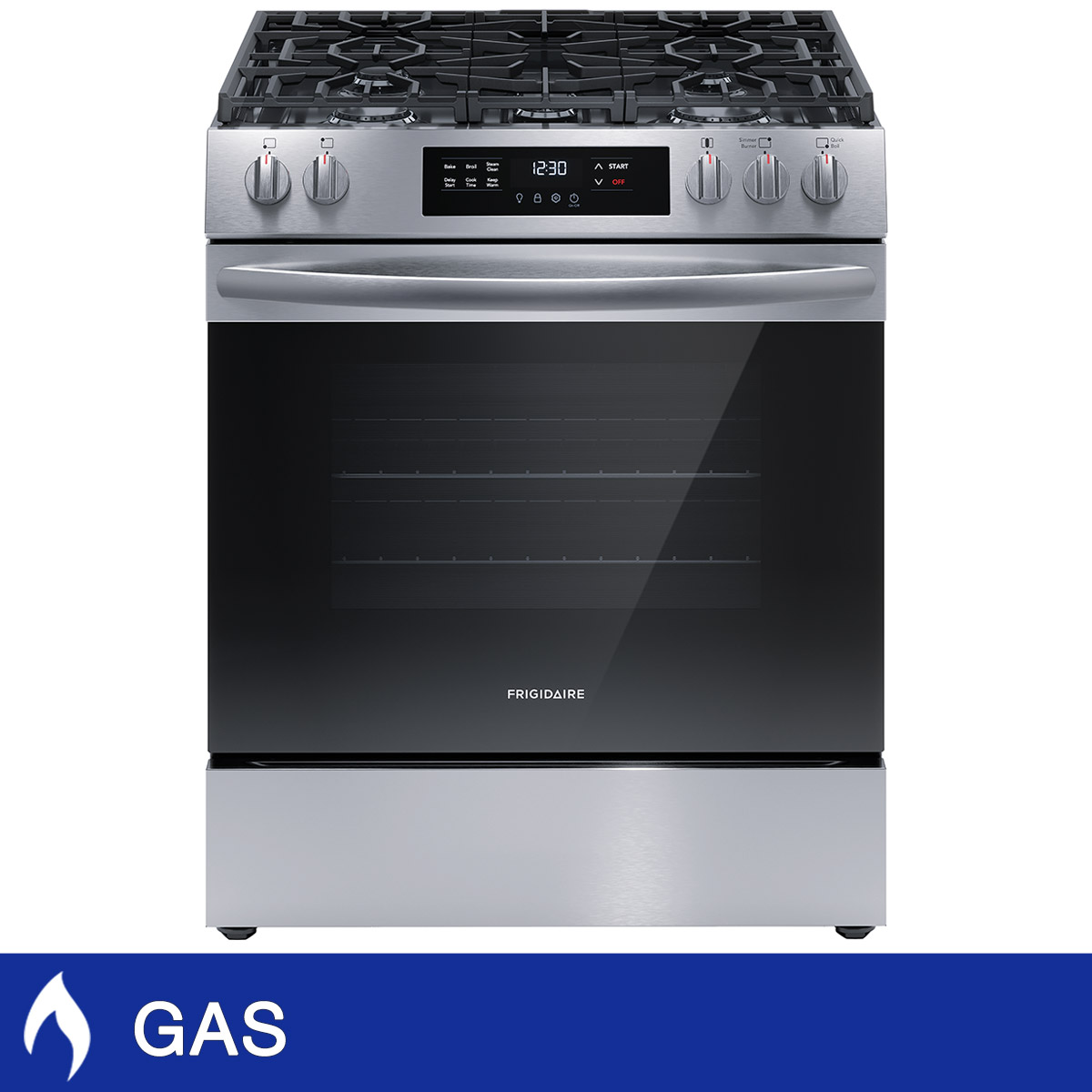 Frigidaire 30 in 5.3 cu ft. Gas Range with Steam Clean