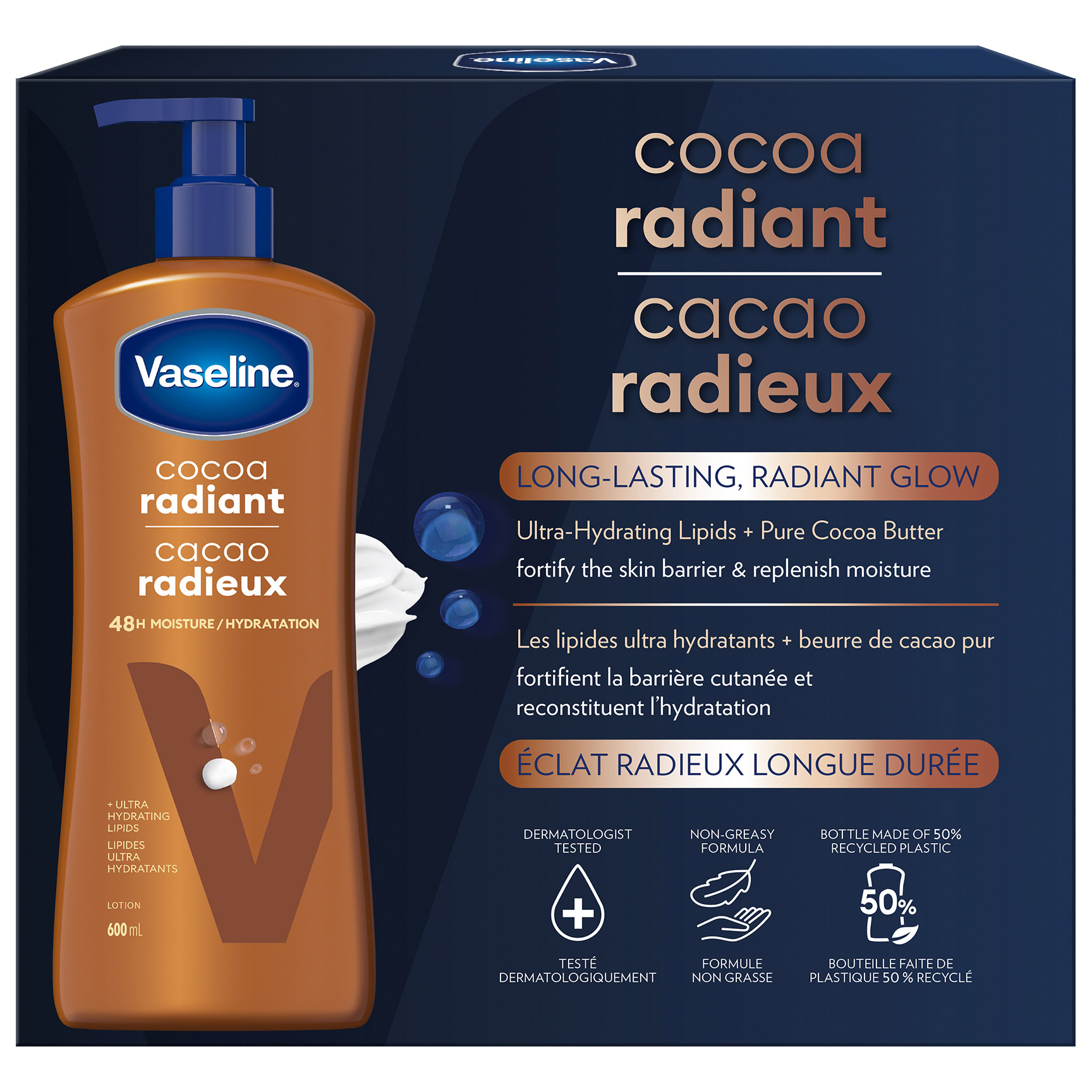 Vaseline Cocoa Radiant, 3 x 600 mL | Costco