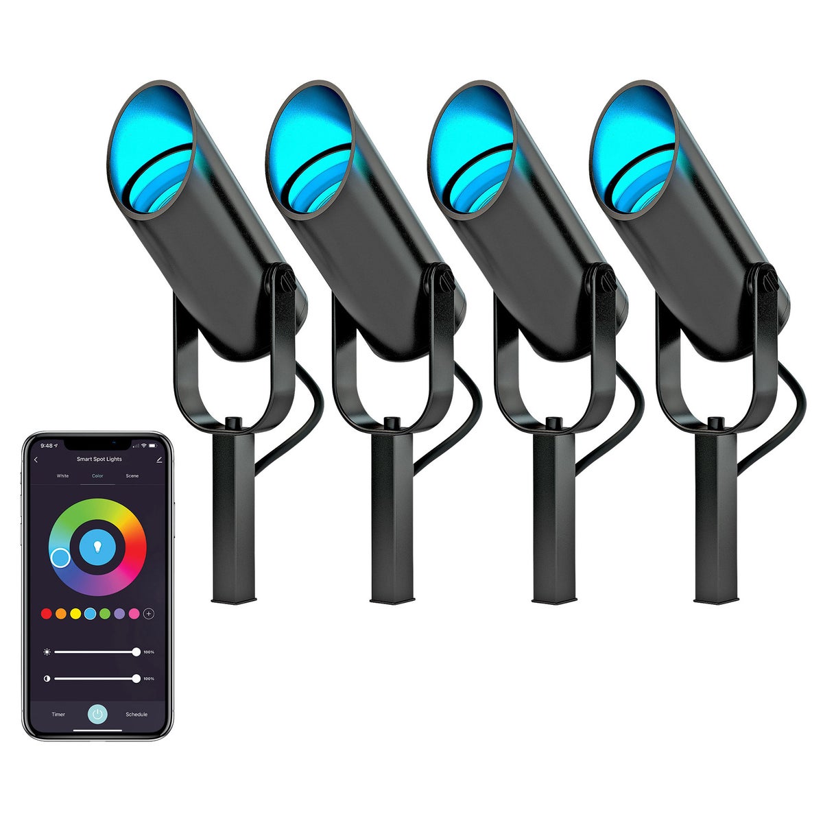 Atomi Smart Wi-Fi LED Spotlights Starter Kit | Costco Atomi Smart Wi-Fi LED Spotlights Starter Kit | Costco
