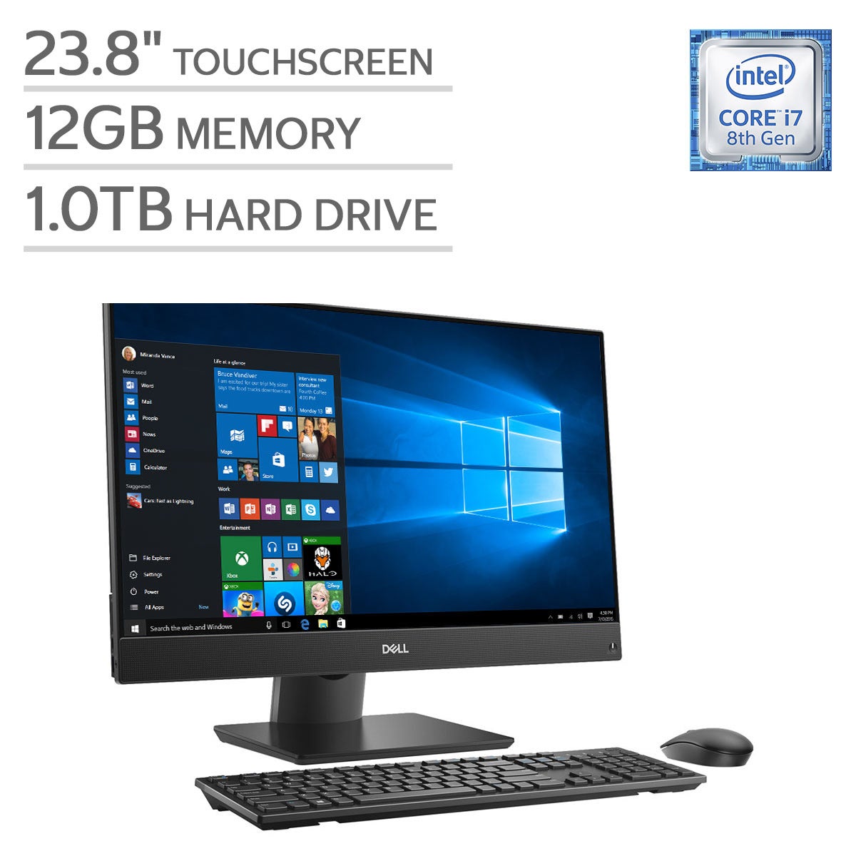 (1742) 秒速起動SSD240G dell一体24-5488 i7 8G Amazon.com: Dell Inspiron 24 5000 5488 AIO - 23.8