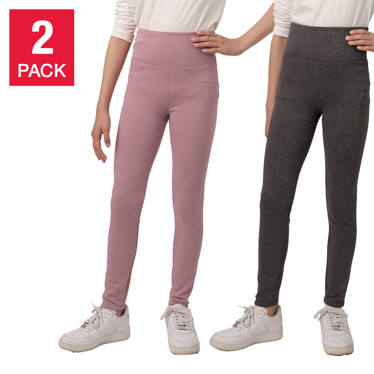 Tuff Athletics Girl’s Fleece Legging, 2-pack