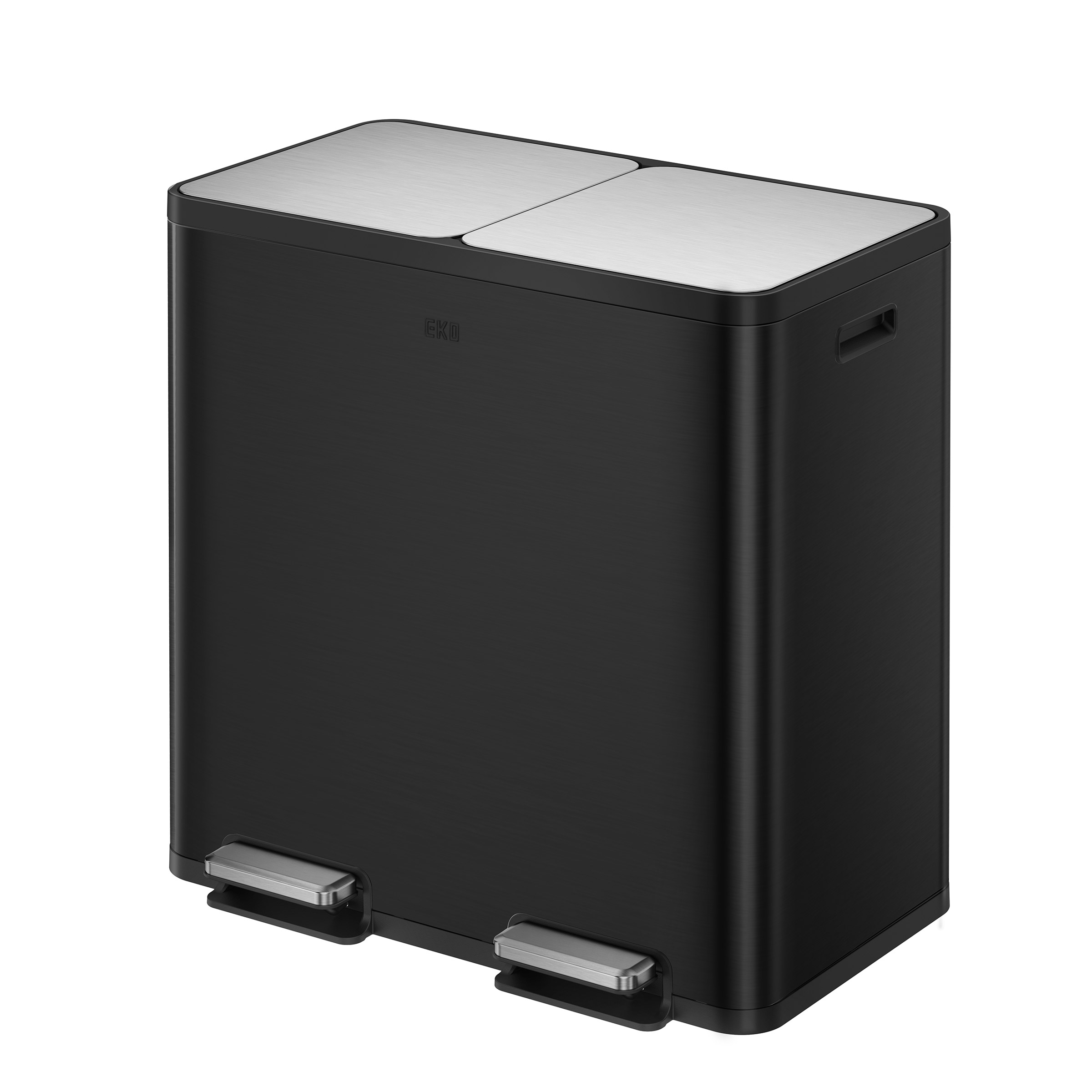 EKO 42L+42L Dual Compartment Stainless Steel Step Can