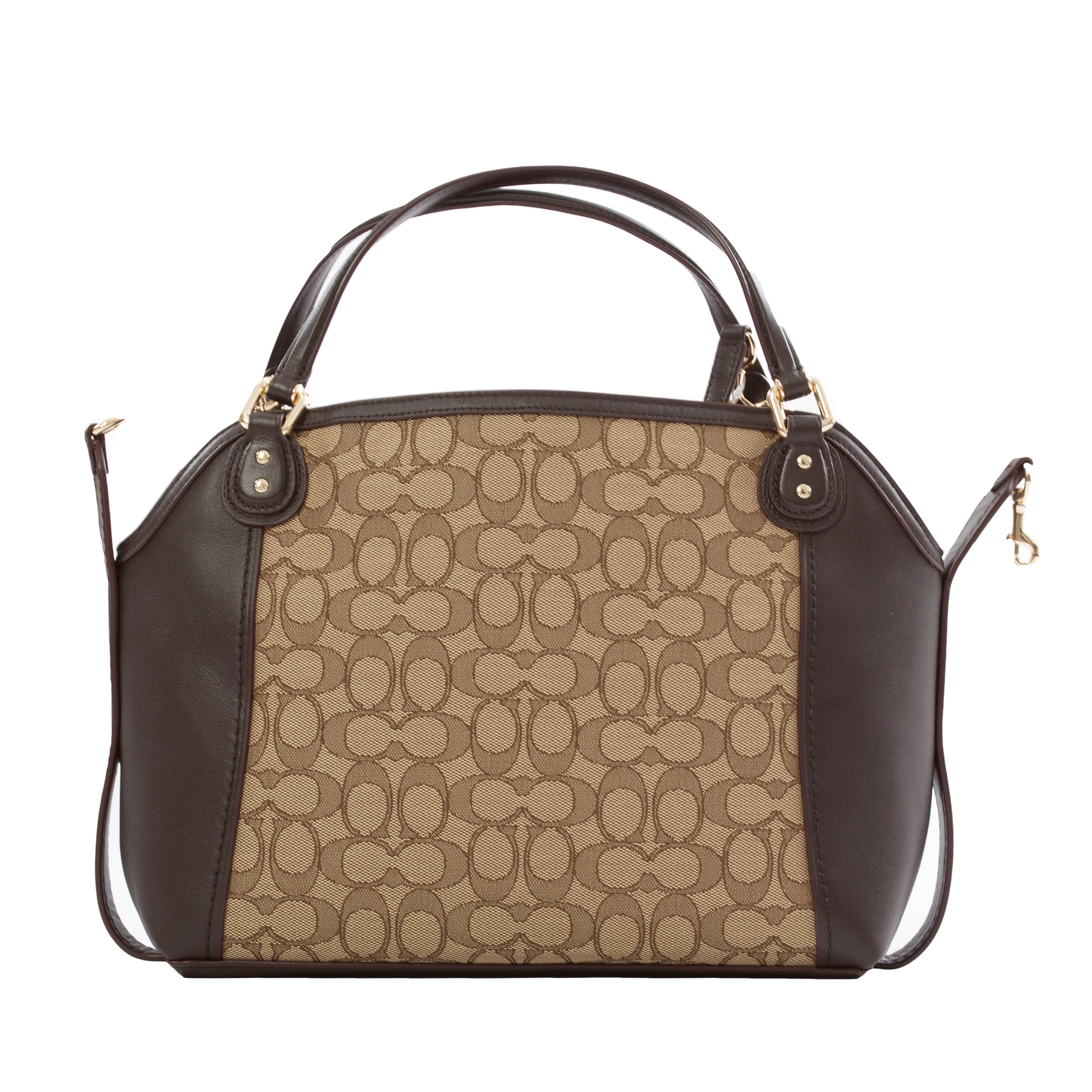 Coach Edie Signature Jacquard 28 Shoulder Bag, Brown | Costco