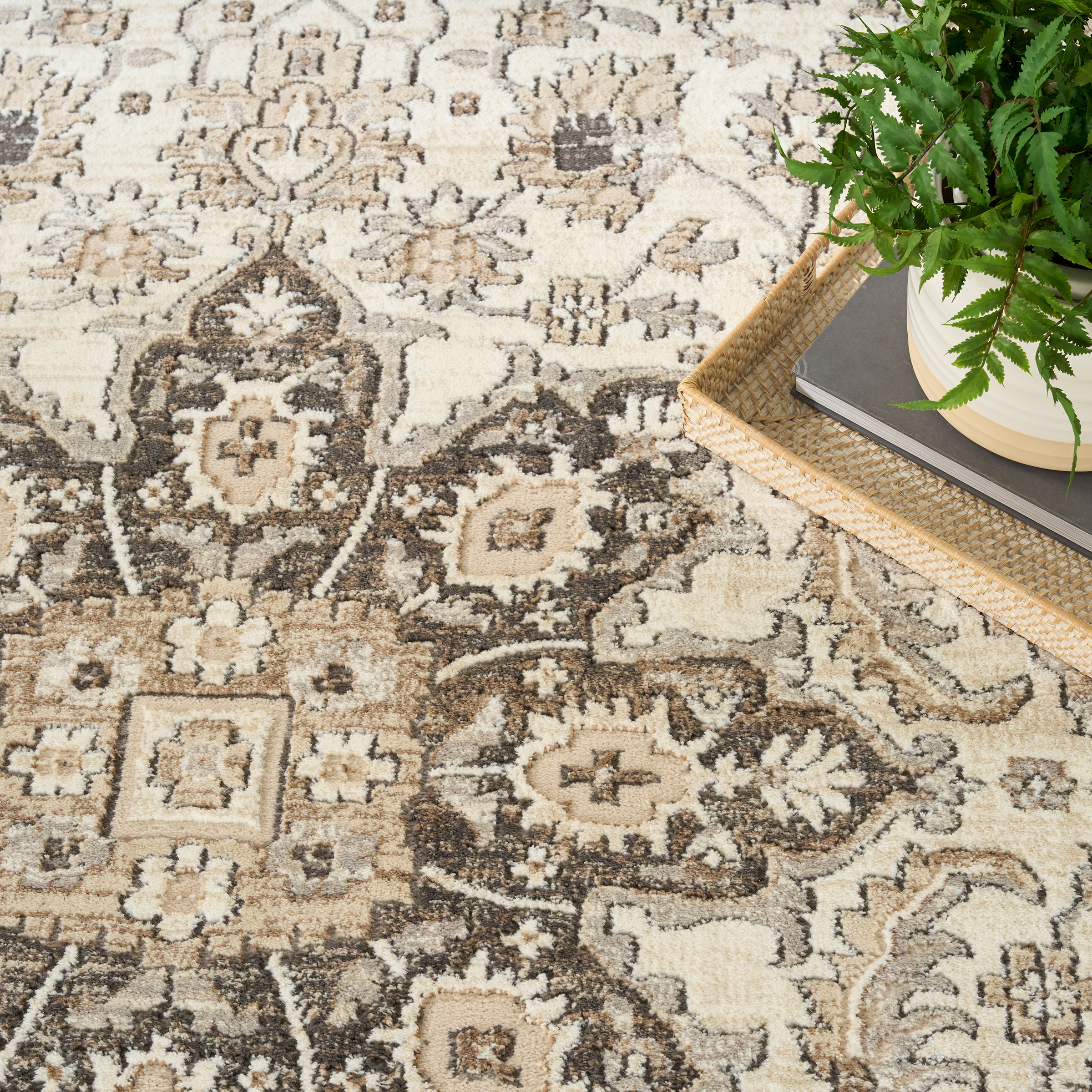 Nourison Briar Area Rug, Rose, 5'3” x 7'3” | Costco