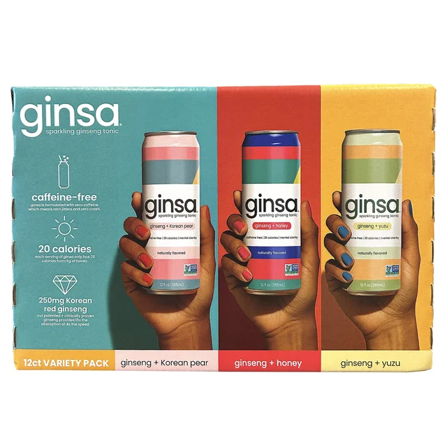 GINSA GINSENG TONIC VRTY 12/12 OZ