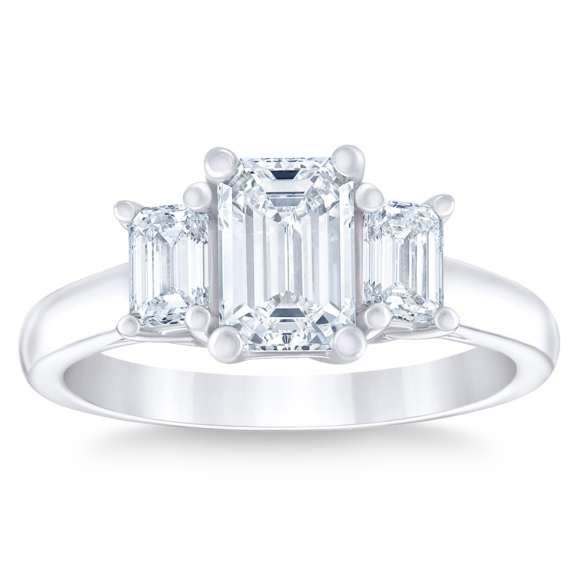 1.80 ctw Emerald Cut, VVS1 Clarity, G Colour, Diamond Engagement Ring