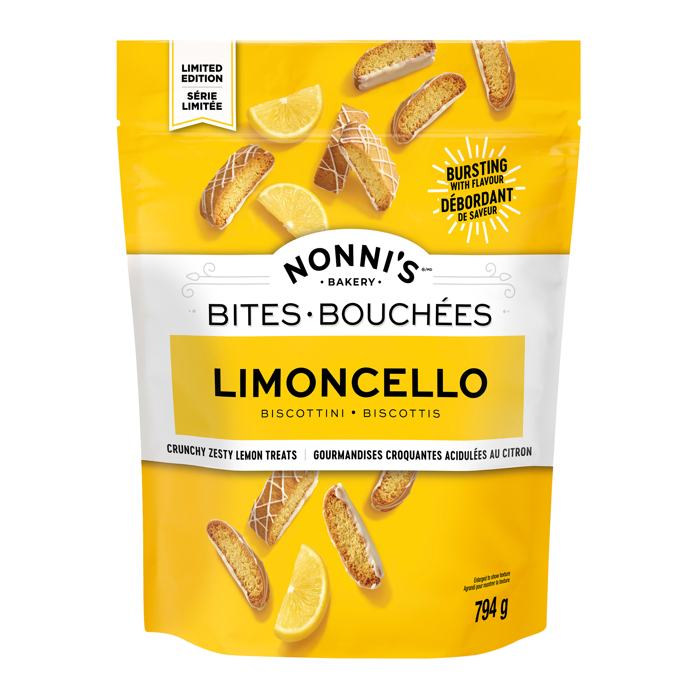 Nonni's Limoncello Biscotti Bites, 794 g 