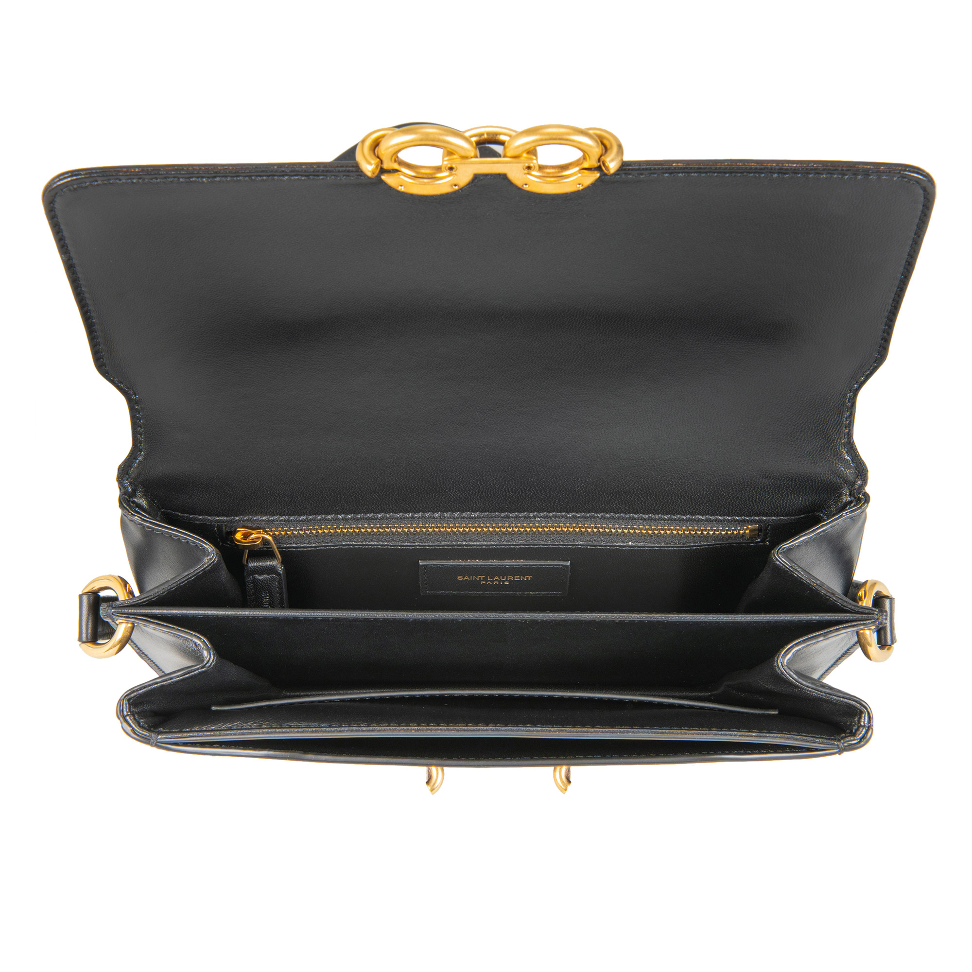 YSLのパイソンシガレットバッグ SUNSET MEDIUM IN PYTHON in Green | Saint Laurent | YSL EN-US
