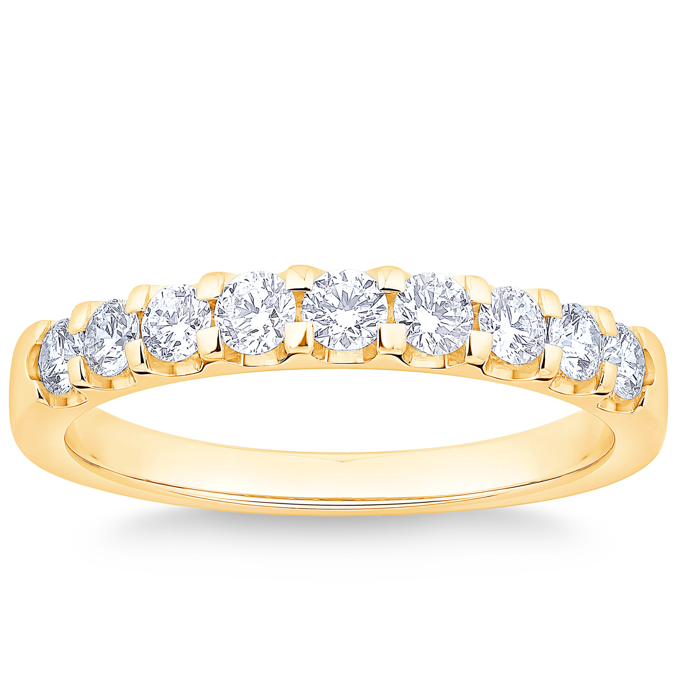 Round Brilliant Diamond Wedding Band (0.50 ctw)