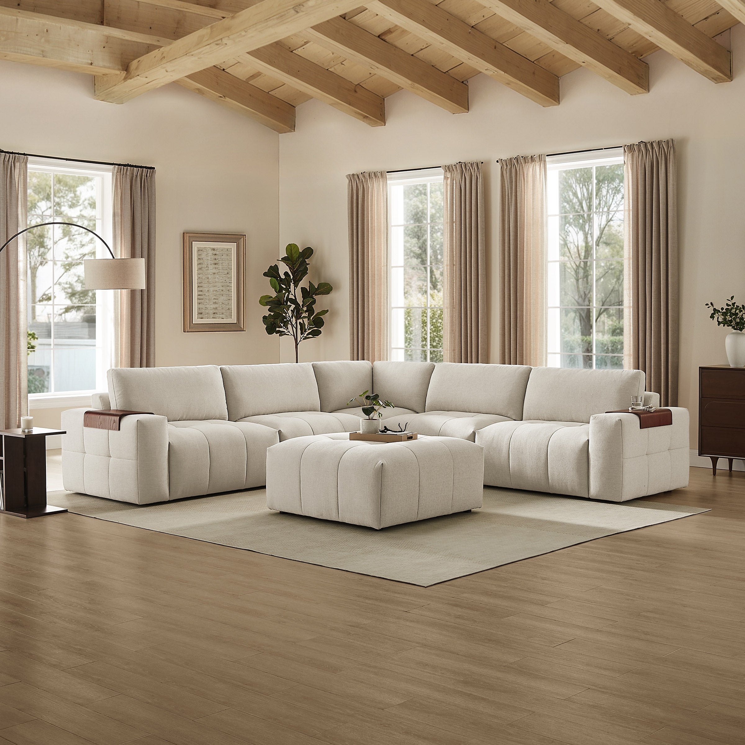 Paige 6-piece Modular Fabric Sectional | Costco