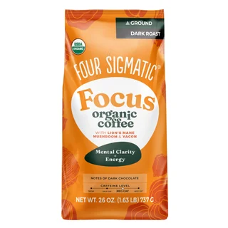 FOUR SIGMATIC ORGANIC FOCUS GROUND COFFEE 26 OZ