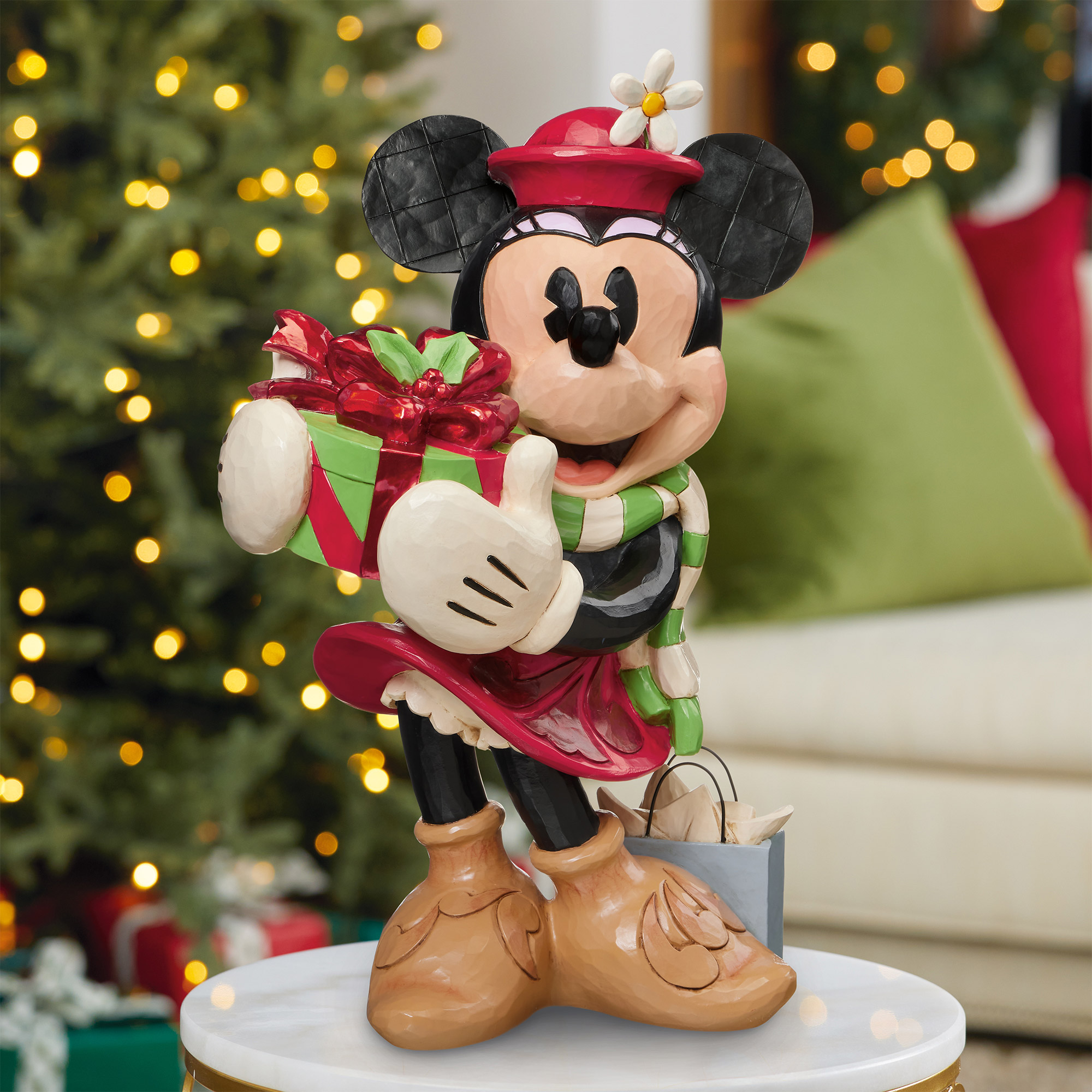 Holiday Minnie with Presents Statue 45,72 cm (18 in.)
