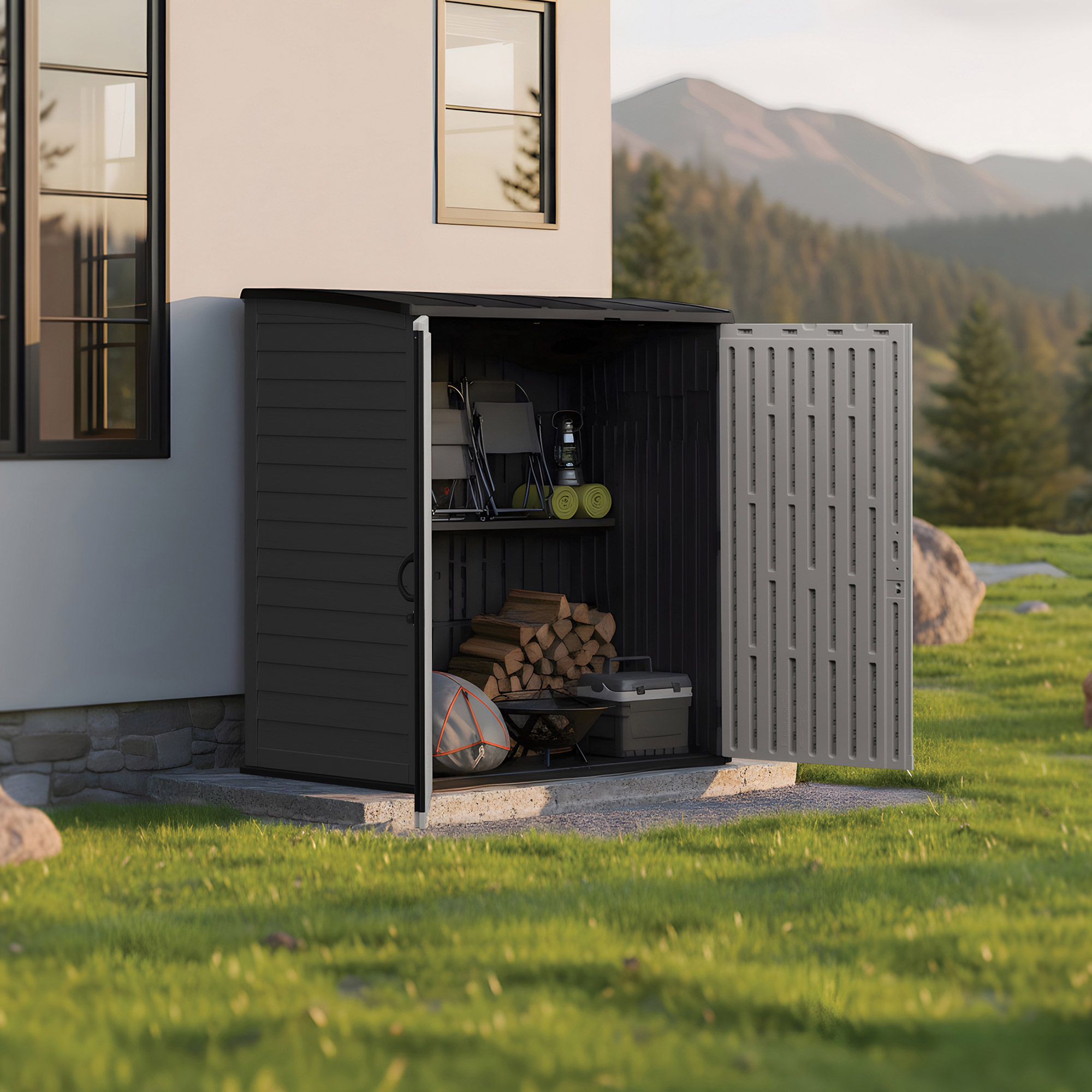 Suncast 6' x 4' Vertical Storage Shed | Costco