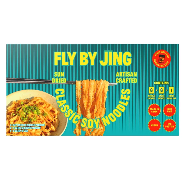 FLY BY JING SOY SCALLION NOODLES 6/2.47OZ 6/1OZ (1.3LB)
