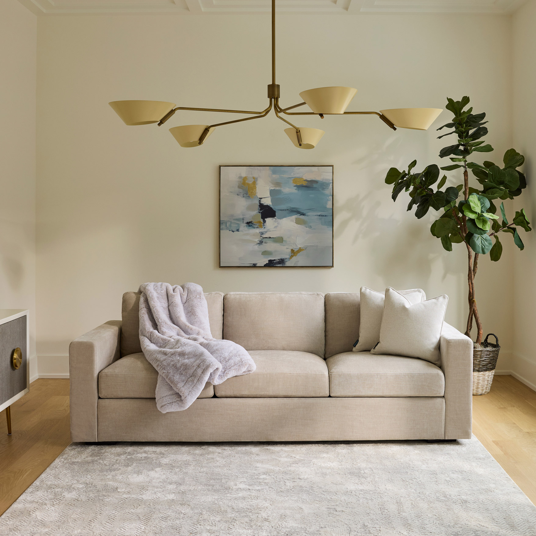 Lovesac Snugg 3-Cushion Sofa Bundle with Storage