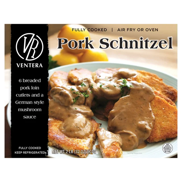 VENTERA BREADED PORK SCHNITZEL 32 OUNCE PACKAGE